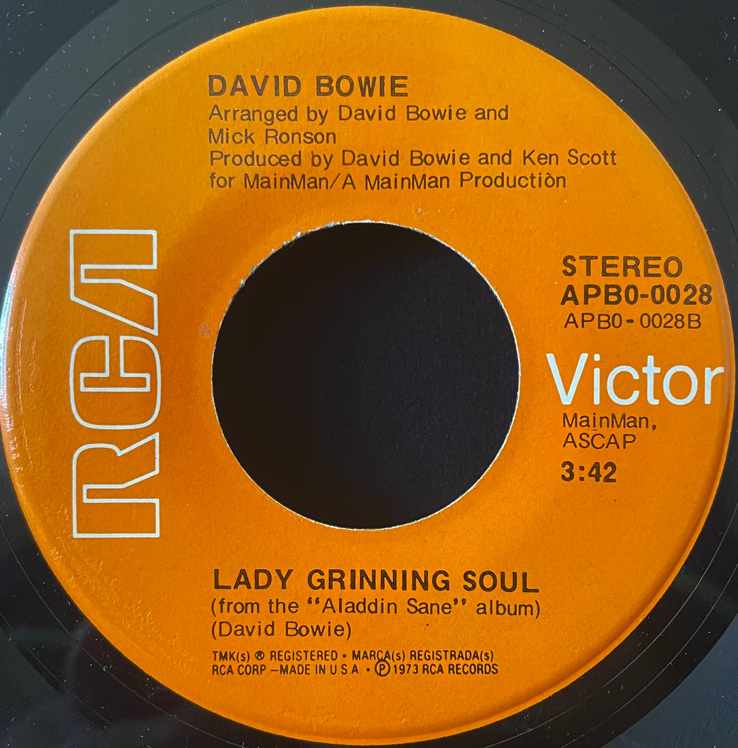 David Bowie– Let's Spend The Night Together - USED Vinyl 7" Single