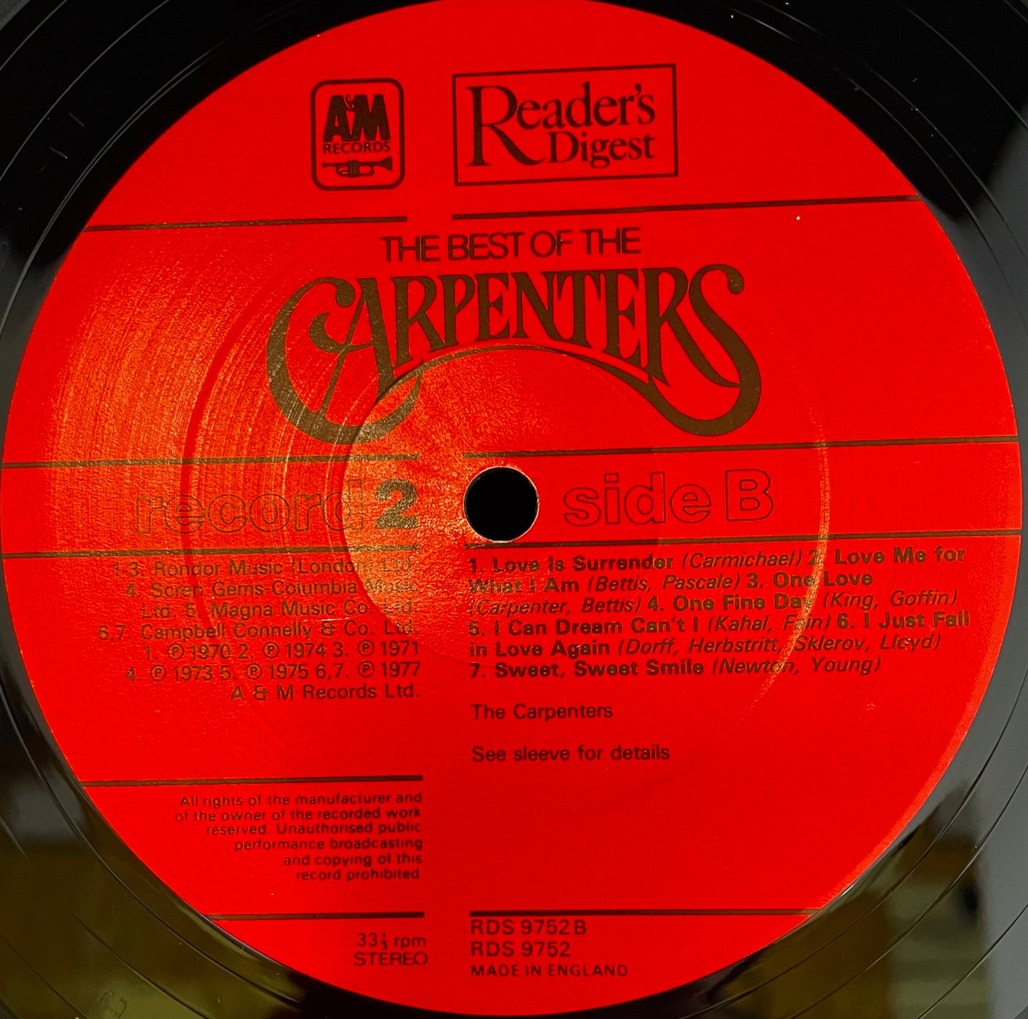 Carpenters – The Best Of The Carpenters - USED Vinyl 4LP Box Set