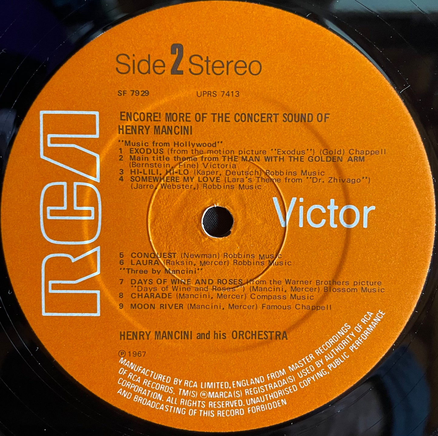 Henry Mancini – Encore! More Of The Concert Sound Of Henry Mancini - USED Vinyl LP