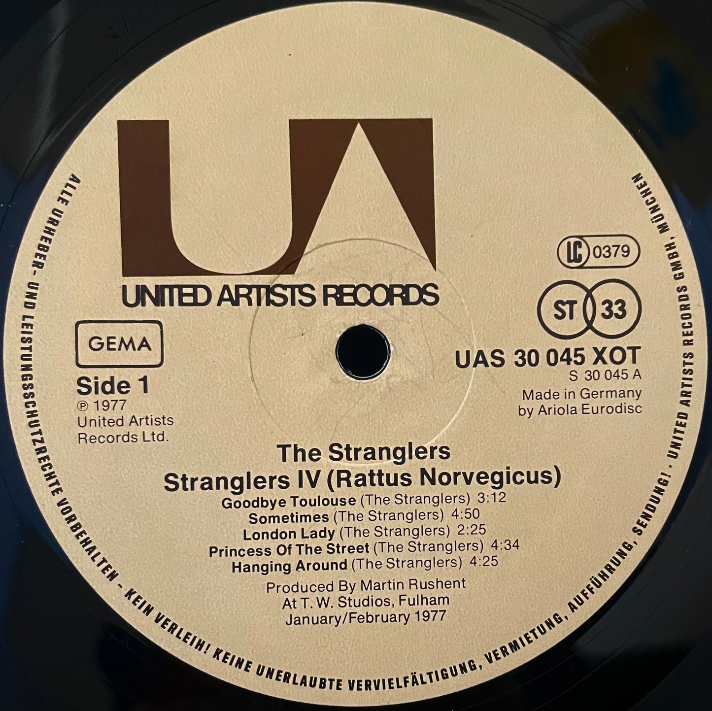 The Stranglers – Stranglers IV (Rattus Norvegicus) - USED Vinyl LP - German Pressing
