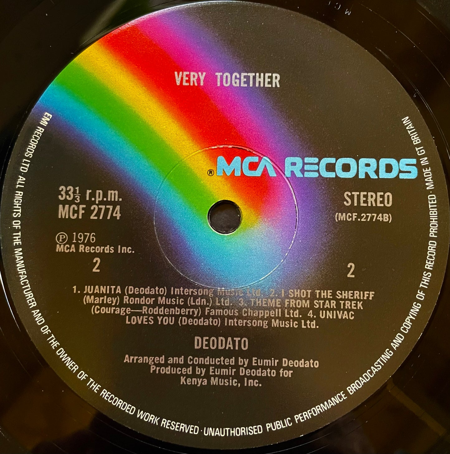 Deodato – Very Together - USED Vinyl LP