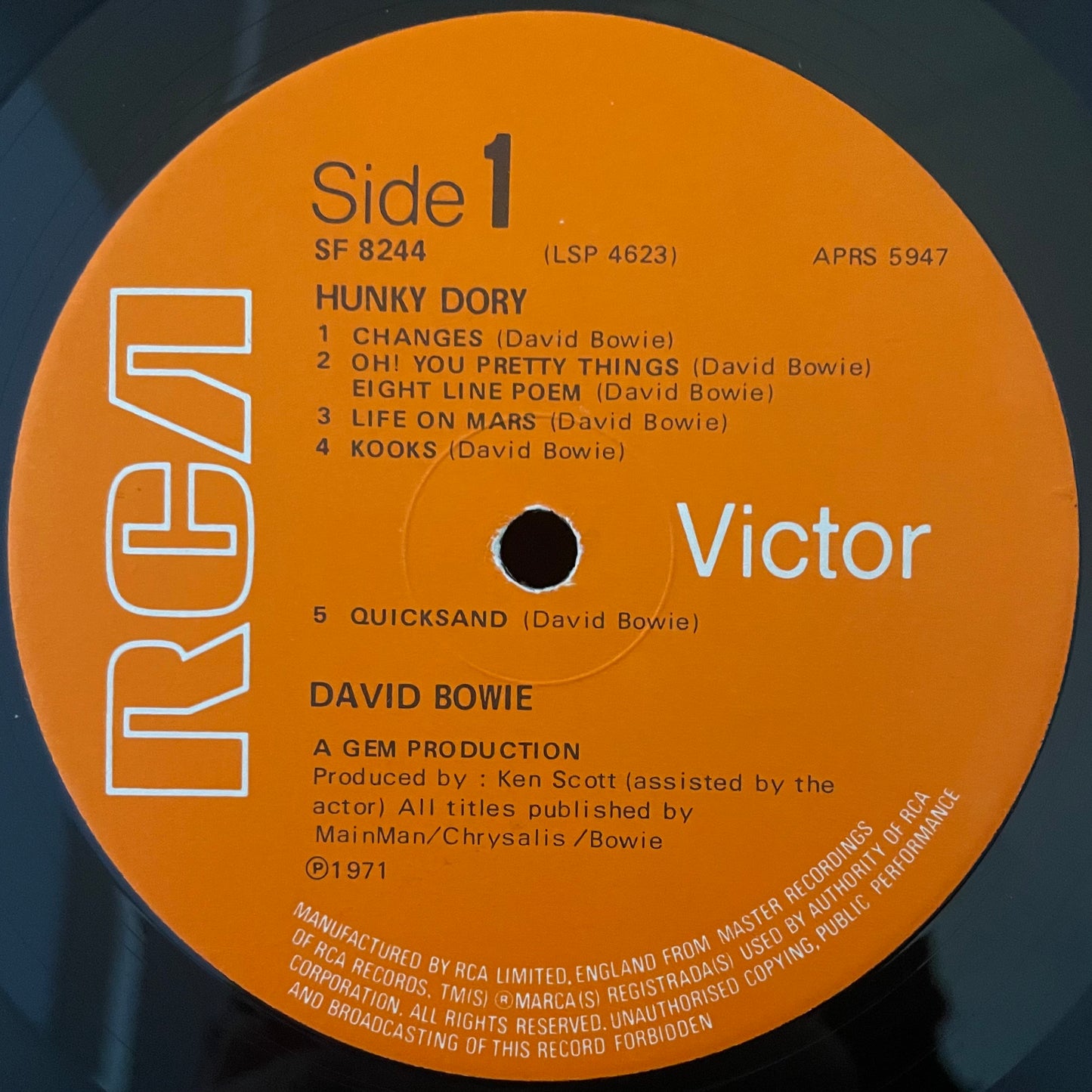 David Bowie – Hunky Dory - USED Vinyl LP