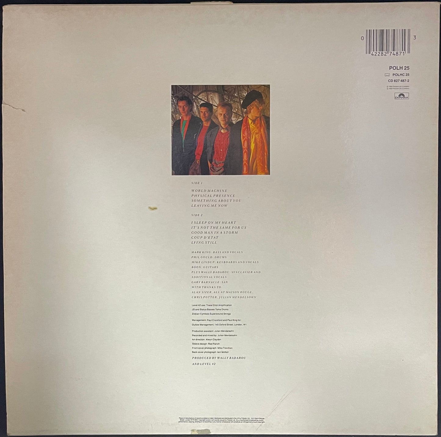 Level 42 – World Machine - USED Vinyl LP