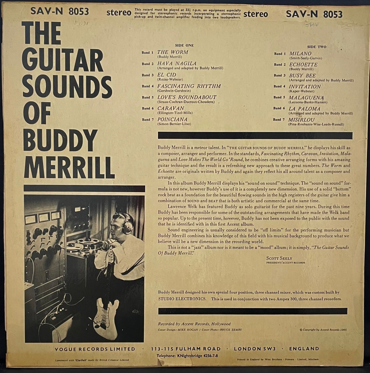 Buddy Merrill – The Guitar Sounds Of Buddy Merrill – gebrauchte Vinyl-LP