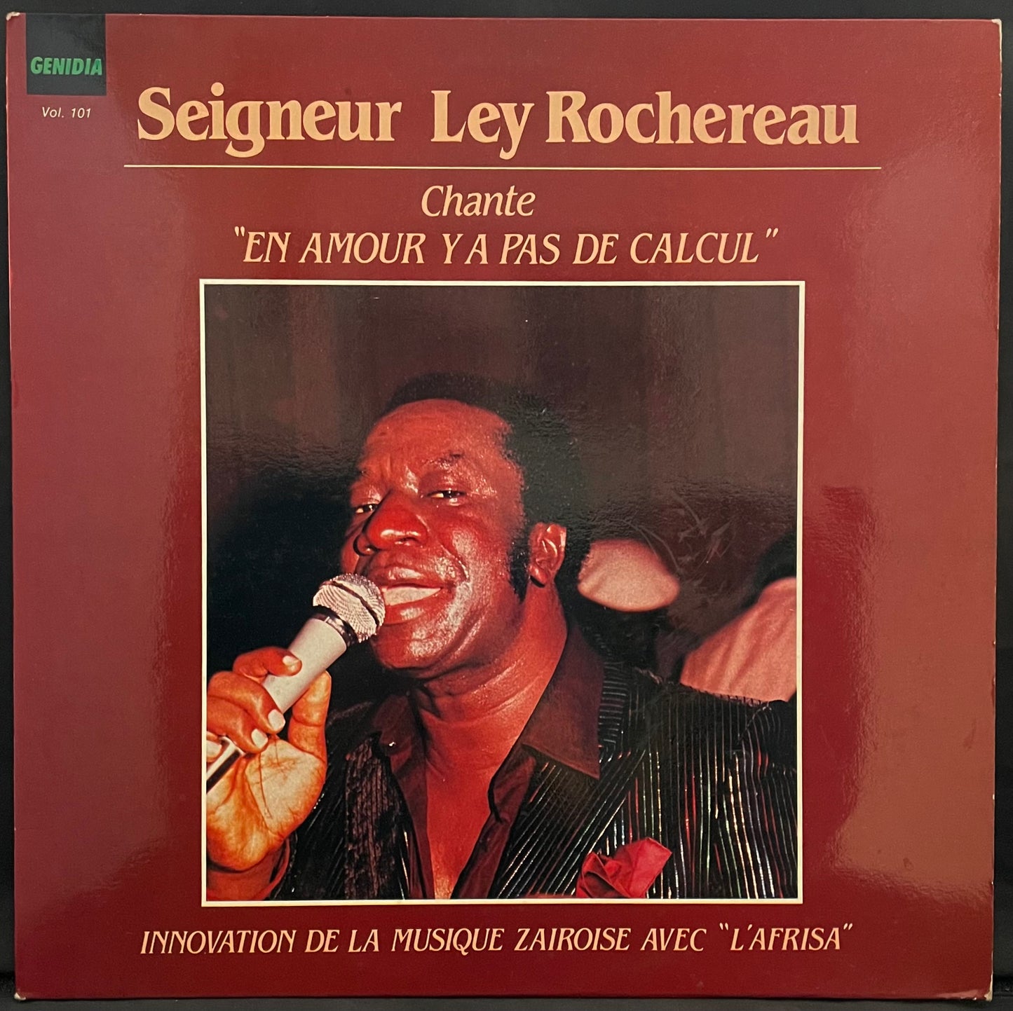 Seigneur Ley Rochereau (avec) L'Afrisa – En Amour Y A Pas De Calcul – USED Vinyl LP