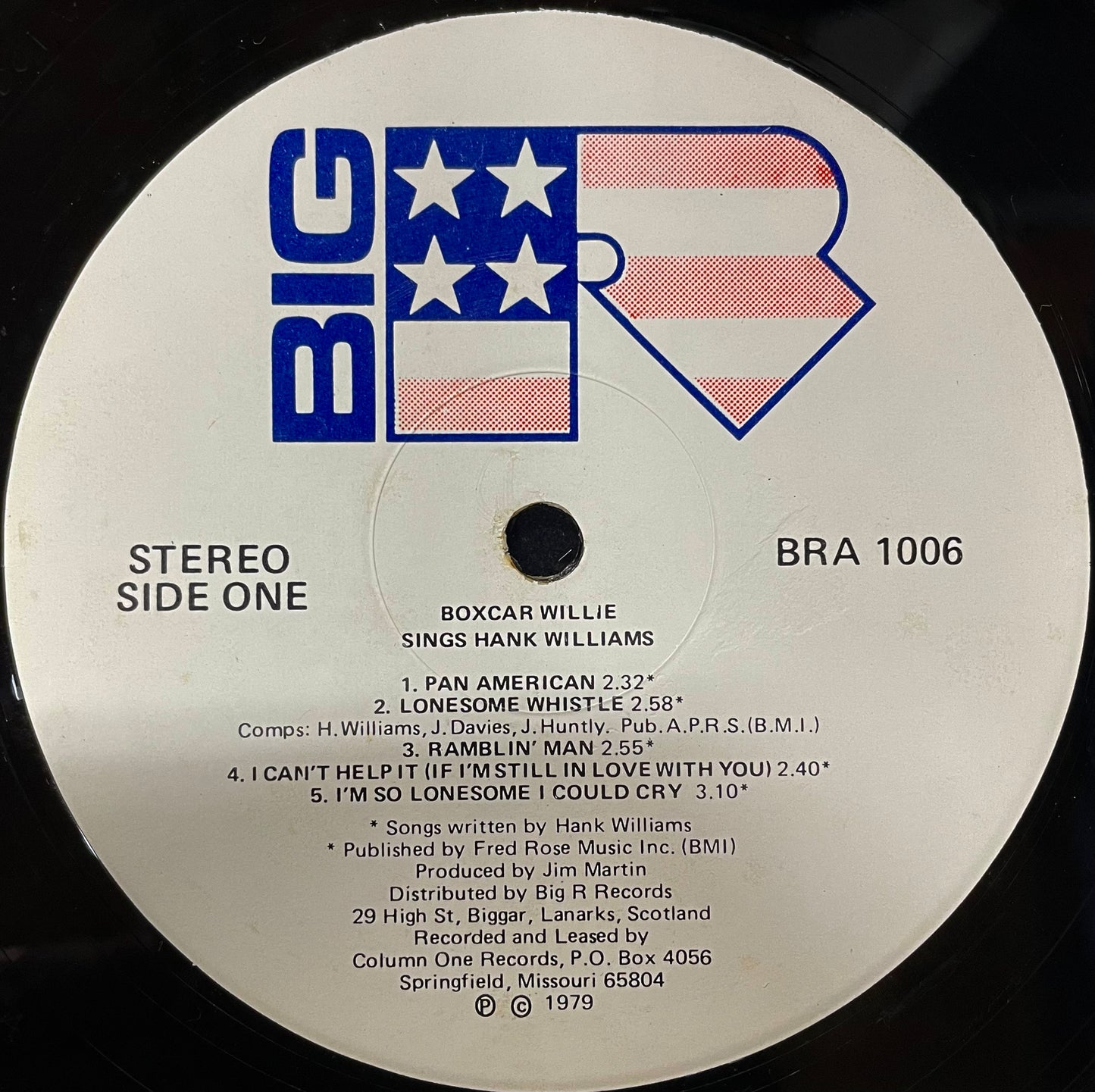 Boxcar Willie – Boxcar Willie Sings Hank Williams & Jimmie Rodgers - USED Vinyl LP