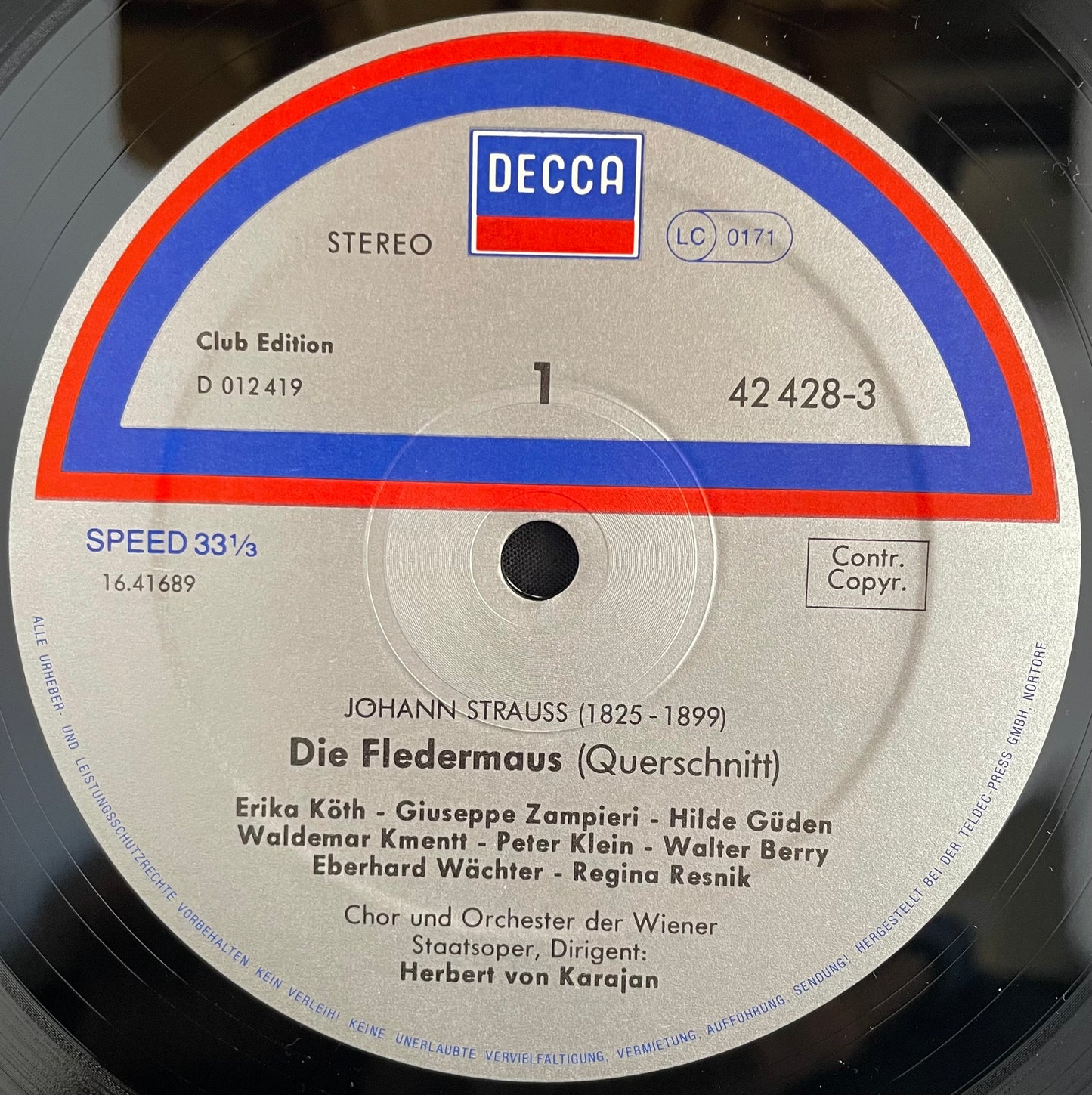 Johann Strauss & V/A – Die Fledermaus (Querschnitt) - USED Vinyl LP