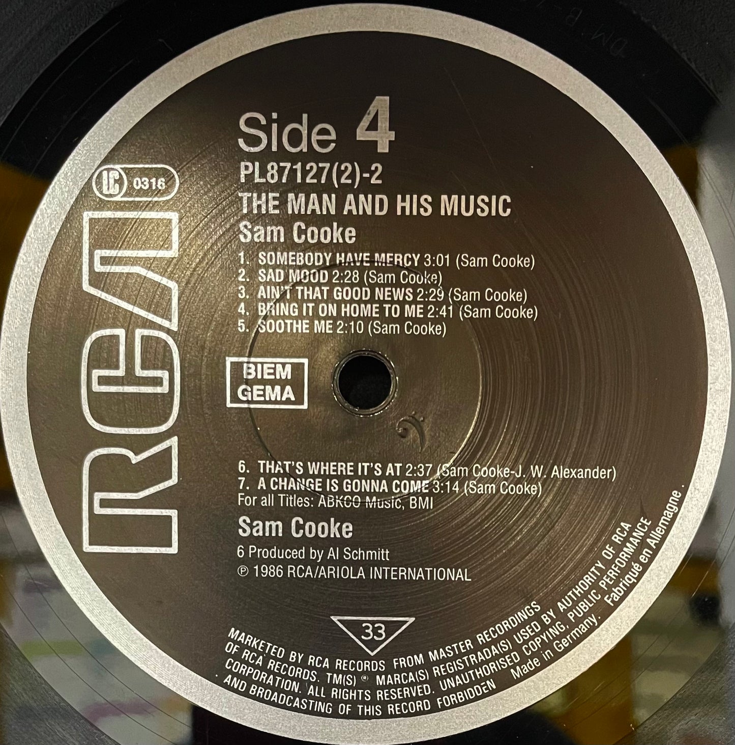 Sam Cooke – The Man And His Music - USED Vinyl 2LP