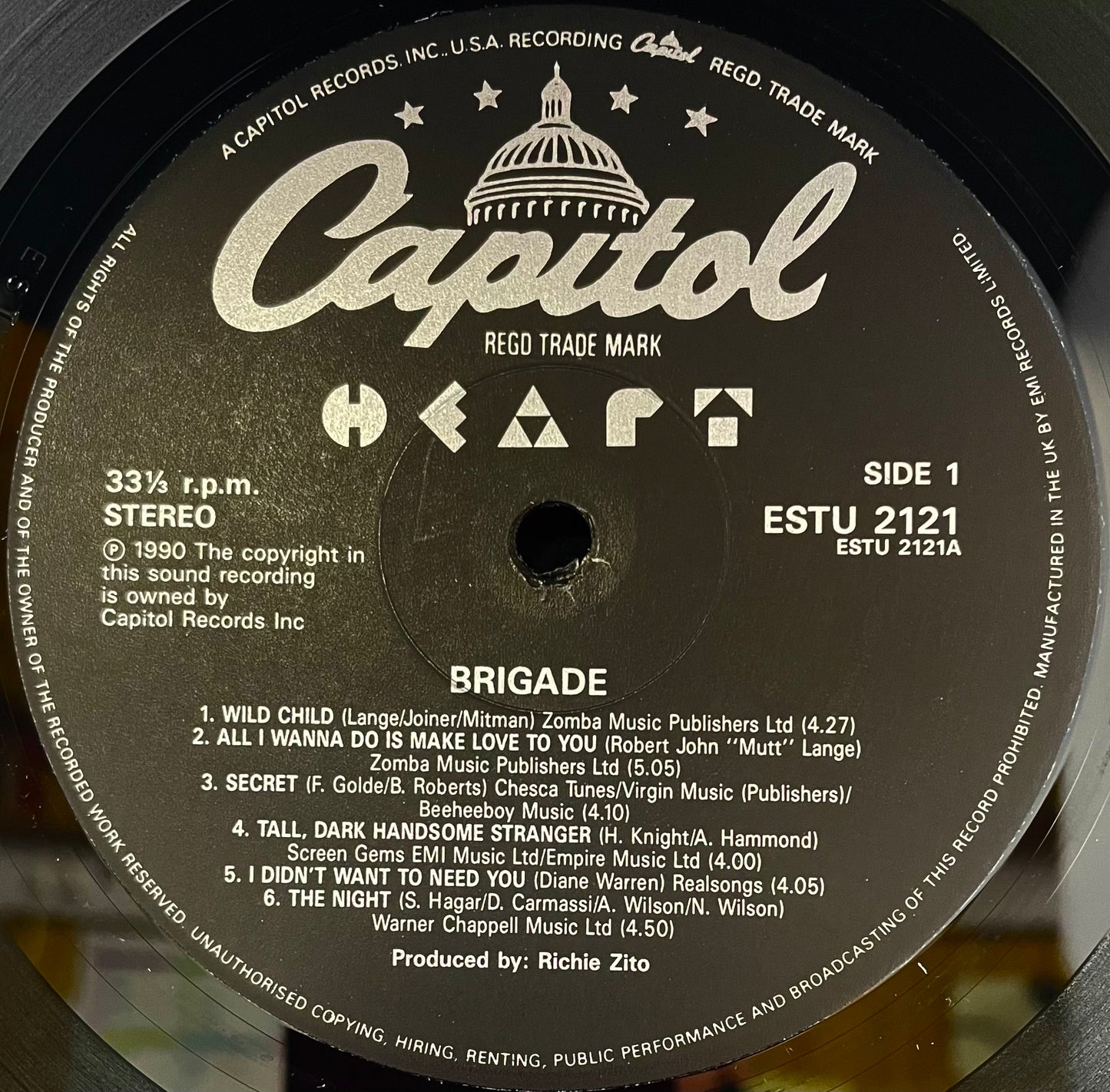 Heart – Brigade - USED Vinyl LP