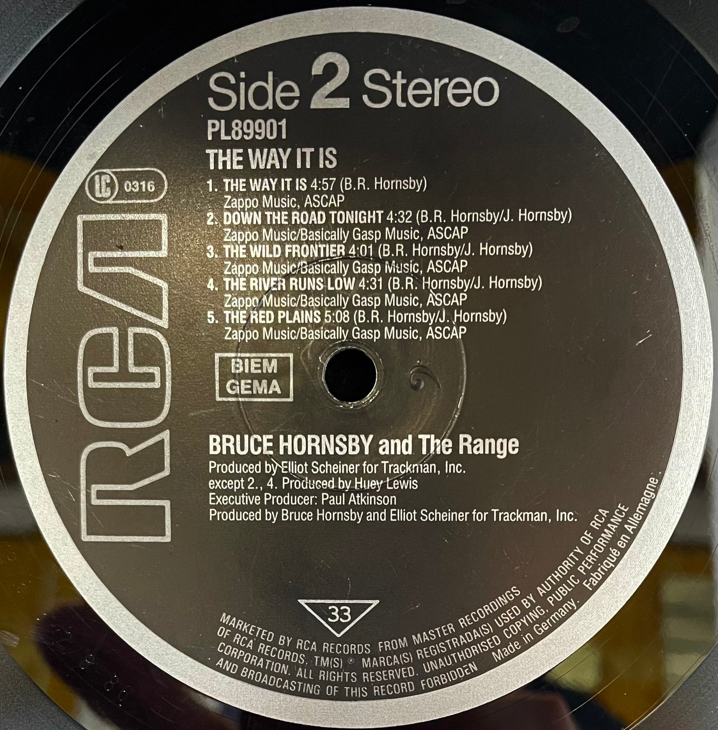 Bruce Hornsby And The Range – The Way It Is - USED Vinyl LP