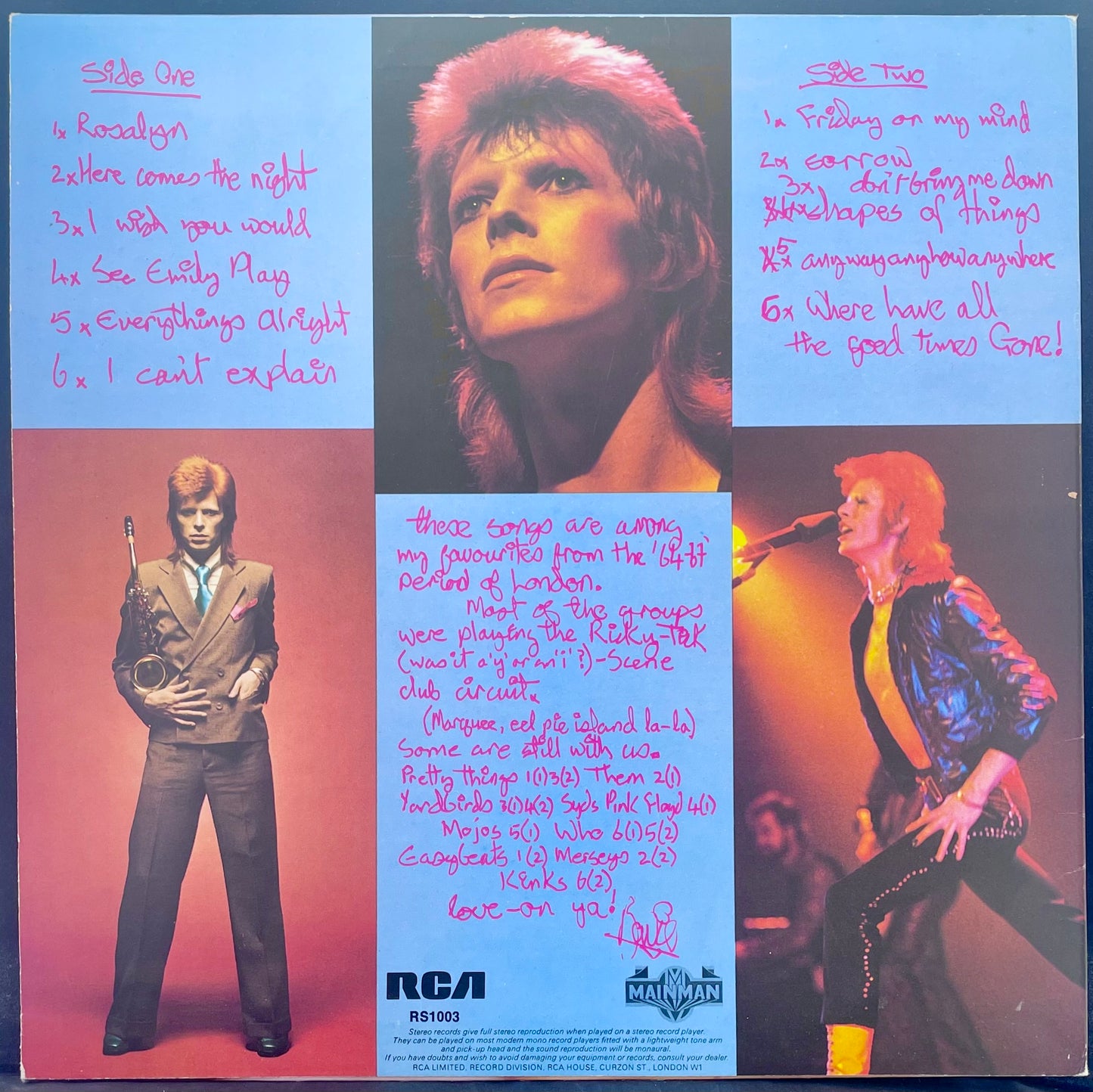 Bowie – Pinups - USED Vinyl LP