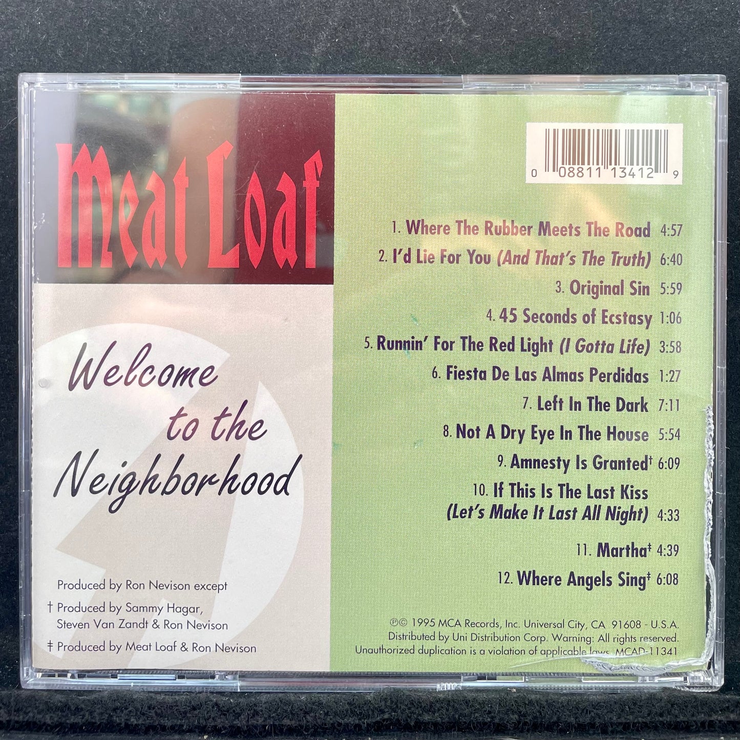 Meat Loaf ‎– Welcome To The Neighborhood - USED CD
