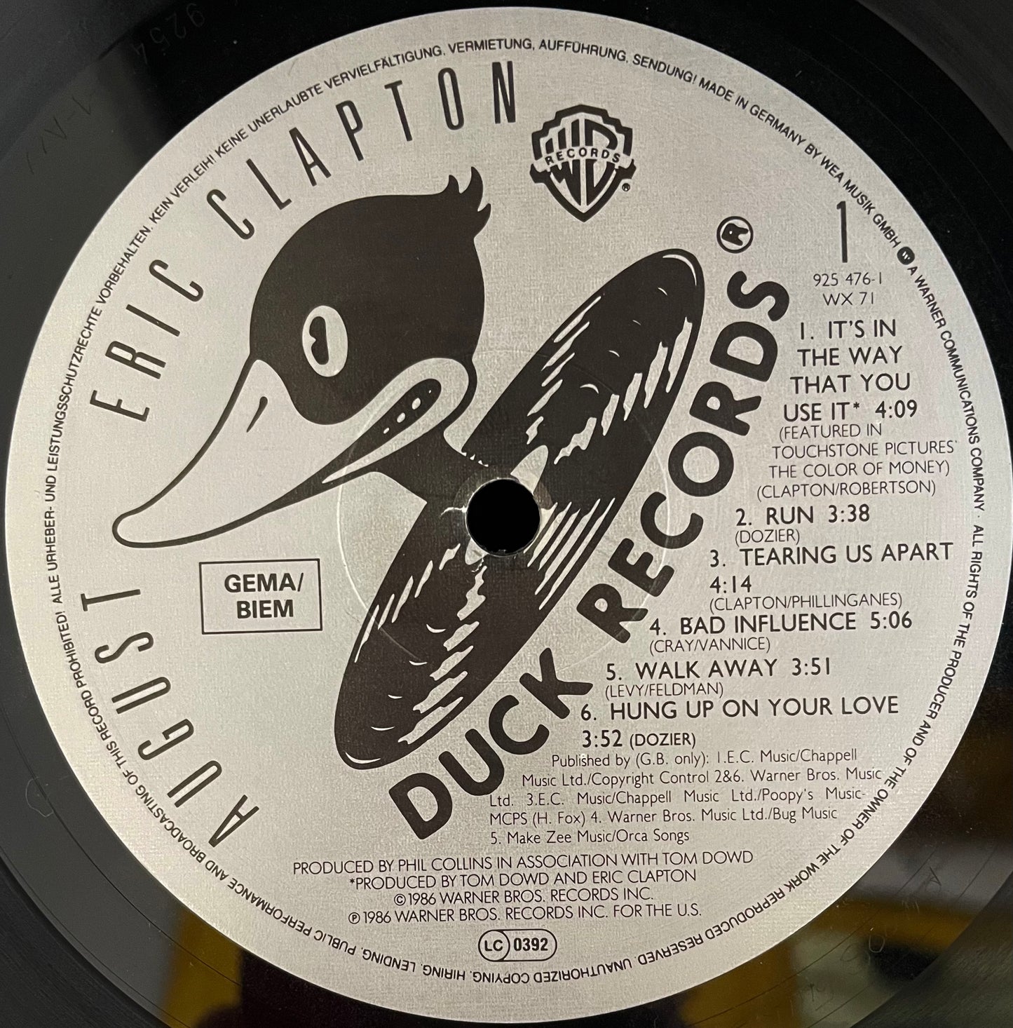 Eric Clapton – August - USED Vinyl LP