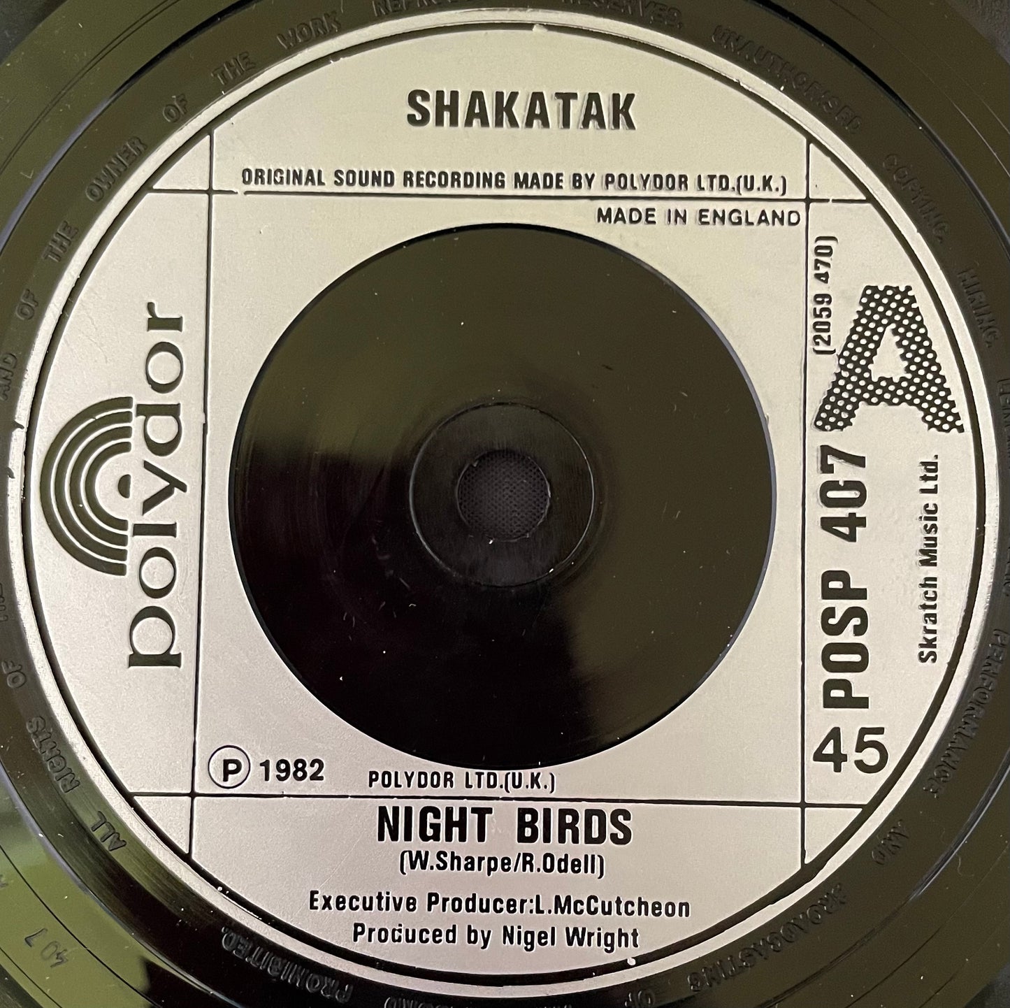 Shakatak – Night Birds - USED Vinyl 7" Single
