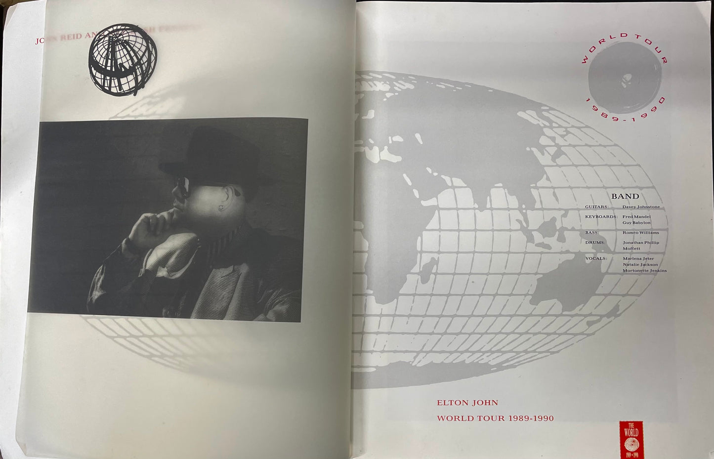 Elton John - The World 1989 - 1990 Tour Programme