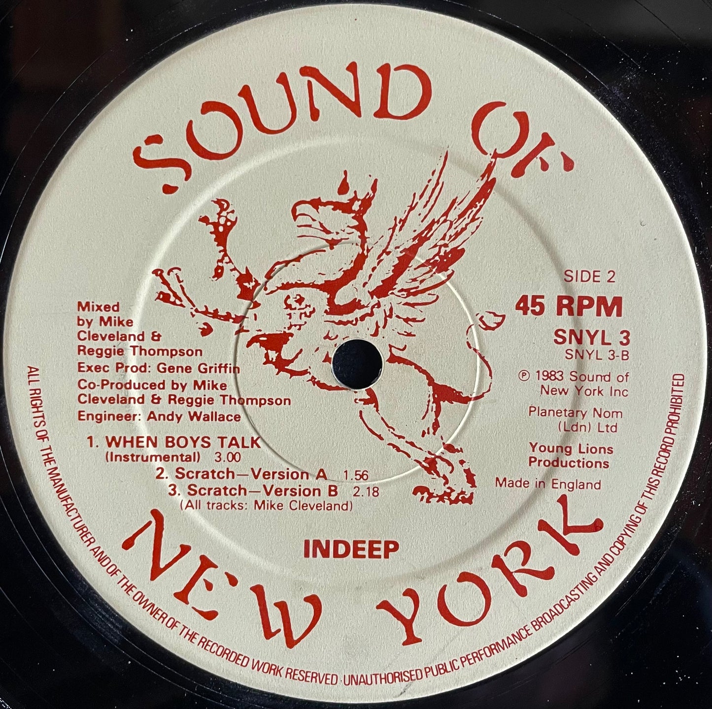 Indeep – When Boys Talk - USED Vinyl 12" Single