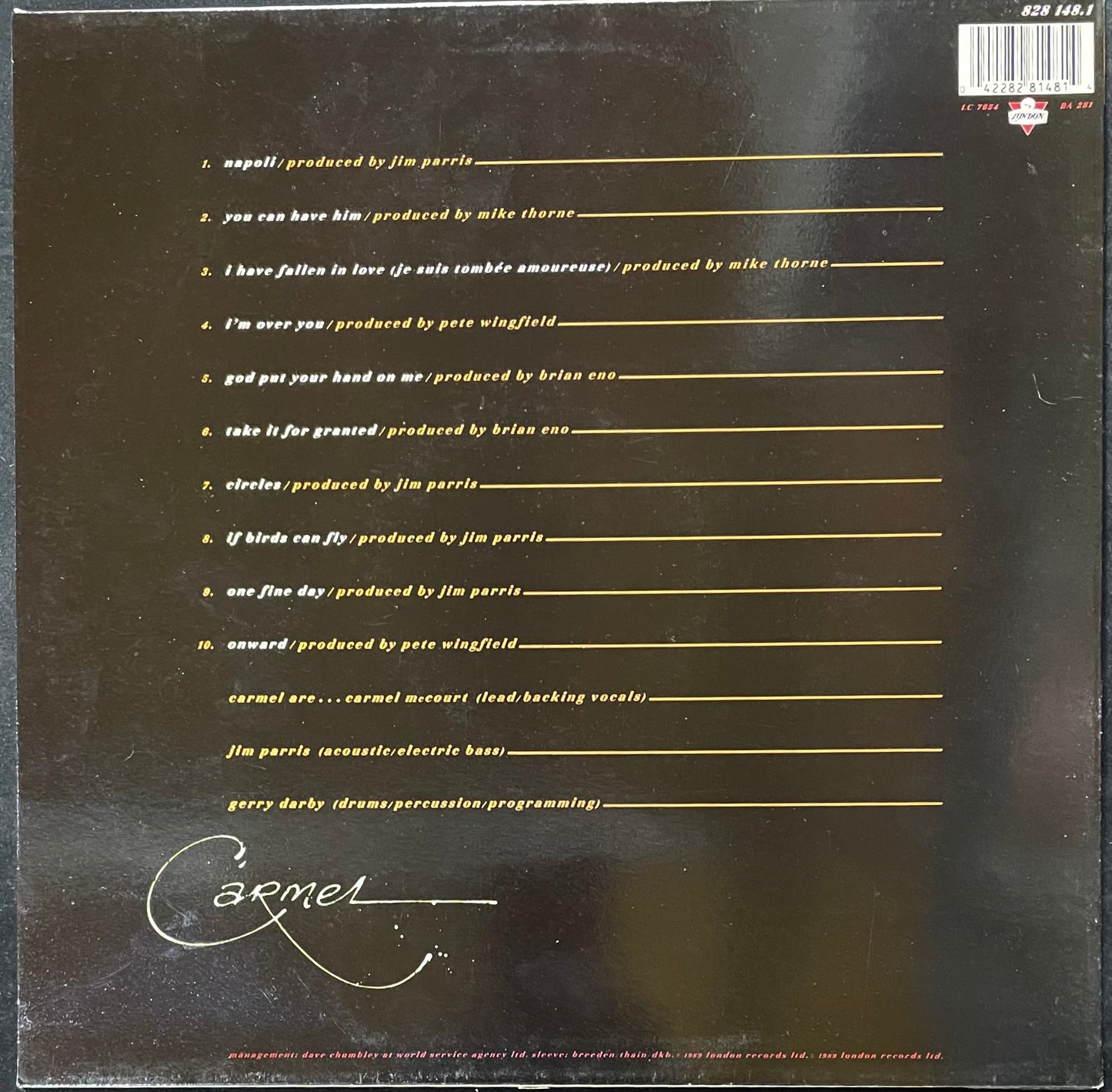 Carmel – Set Me Free – I Love Rock 'N Roll - USED Vinyl LP