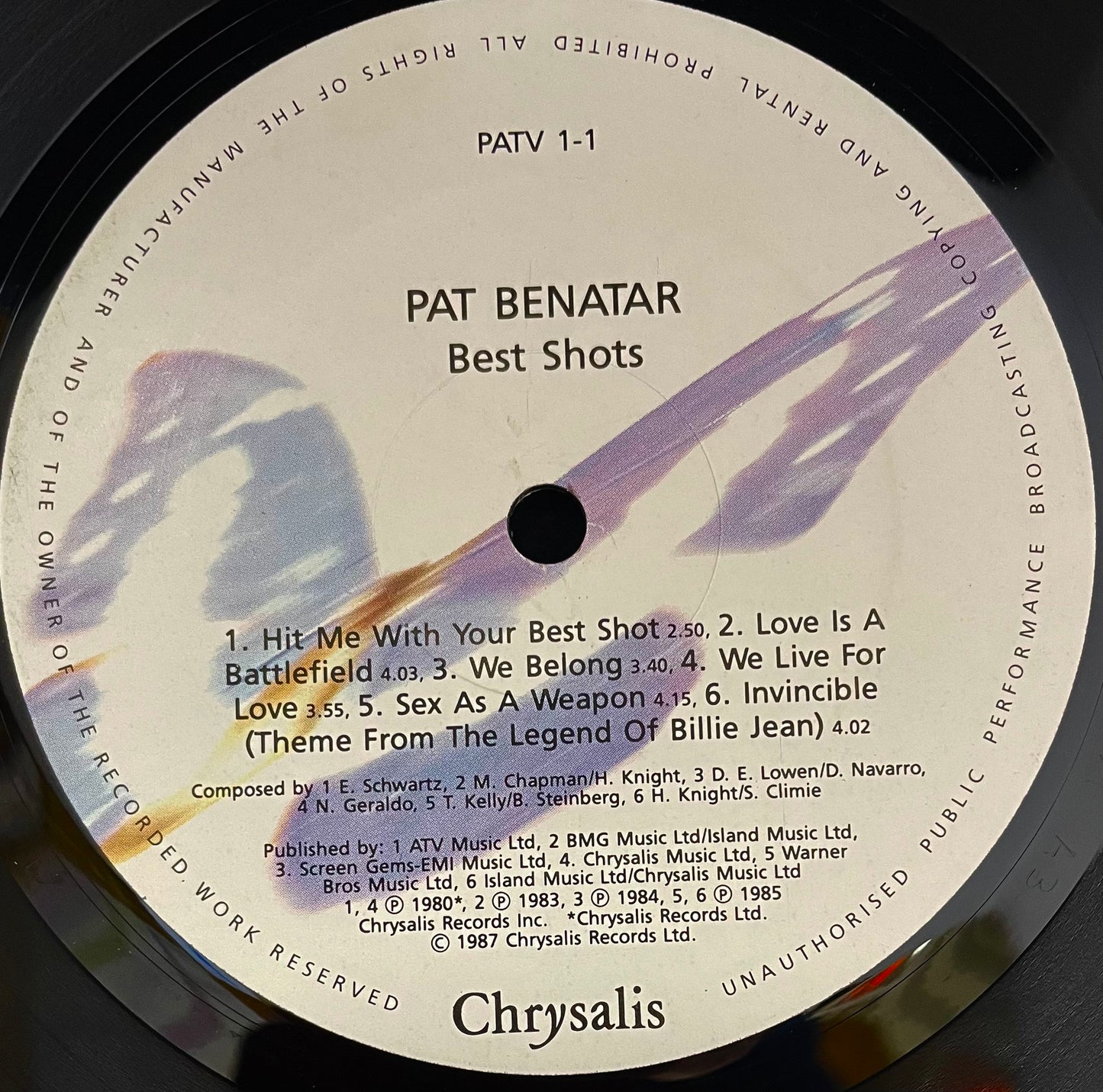 Pat Benatar – Best Shots - USED Vinyl LP