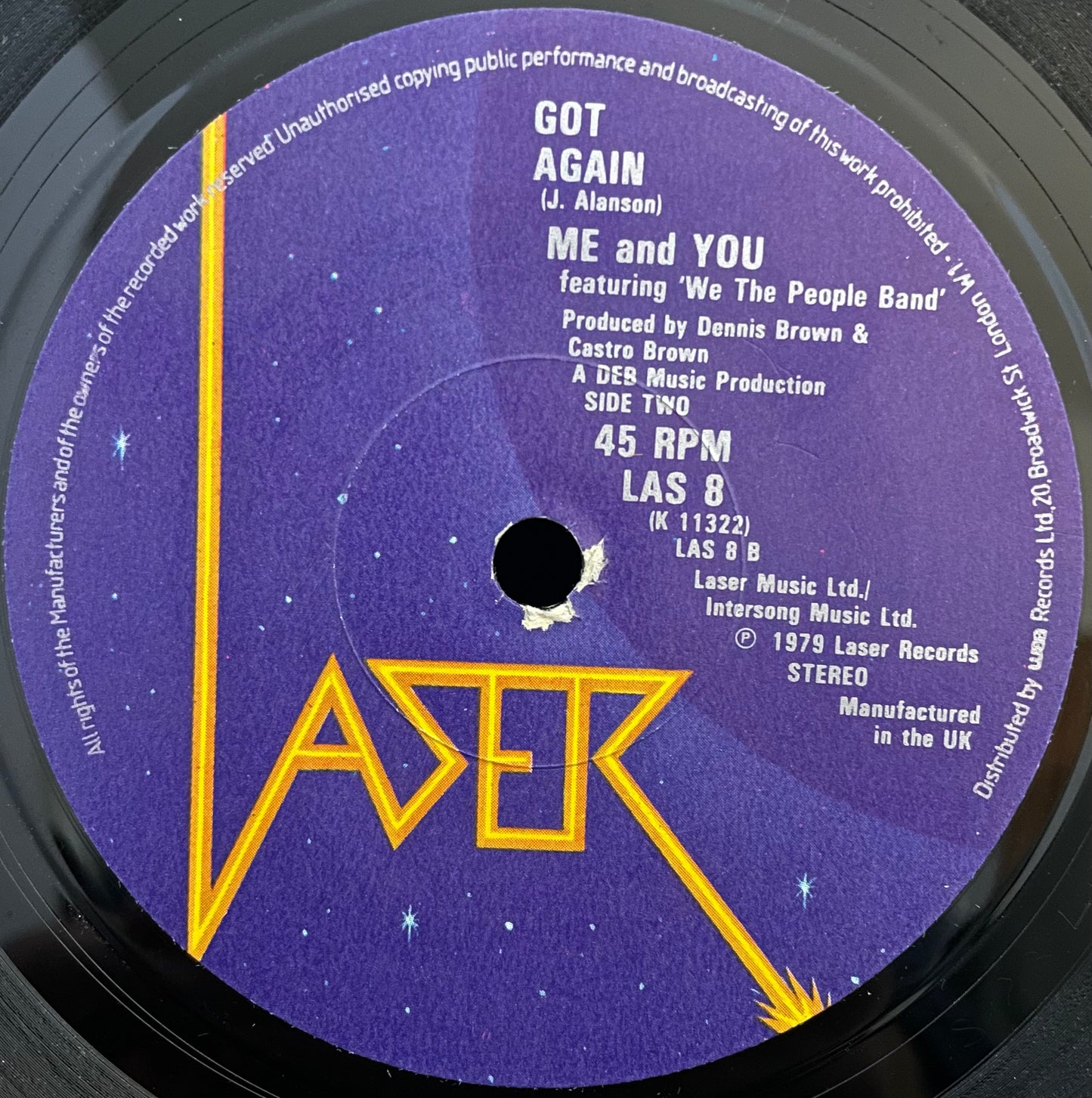 Me And You & We The People Band – You Never Know What You've Got – USED Vinyl 7" Single