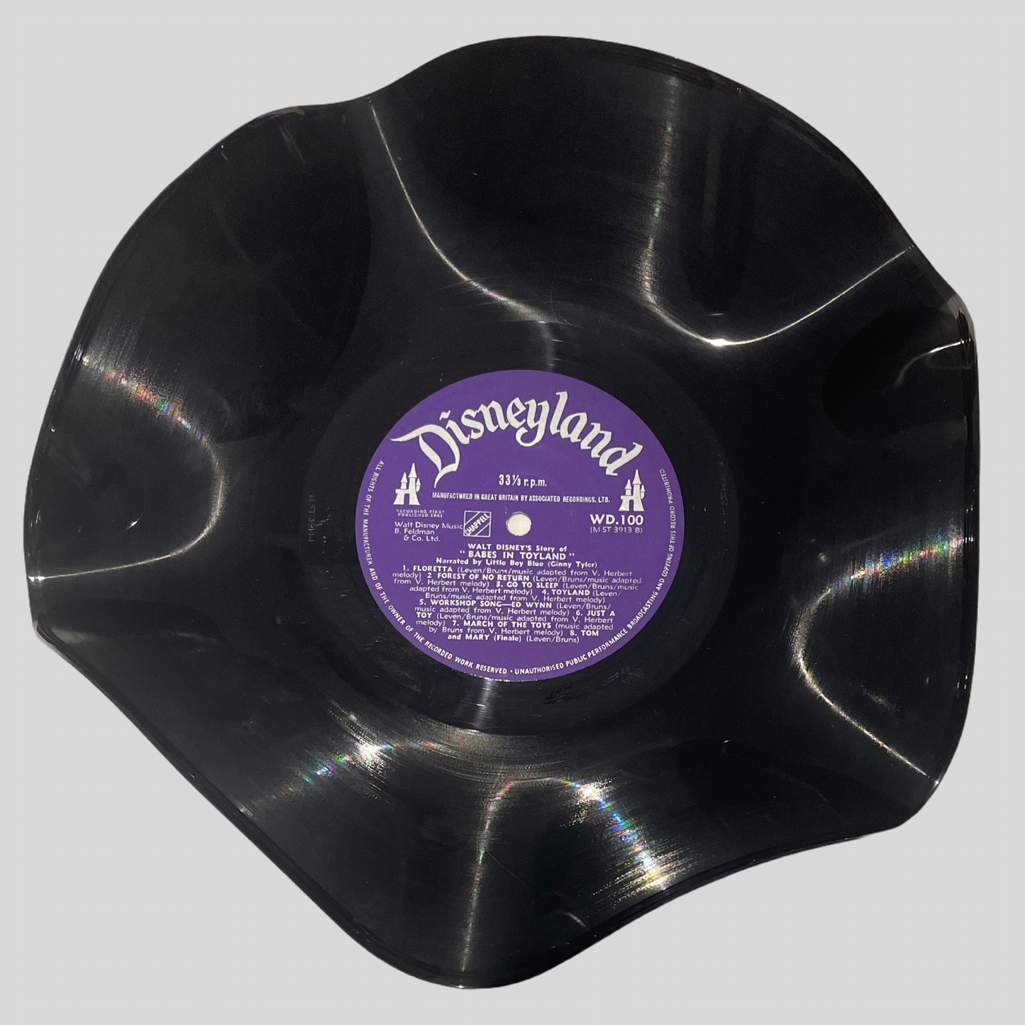 Die 12"-Vinyl-Schallplattenschale „Disneyland 3“