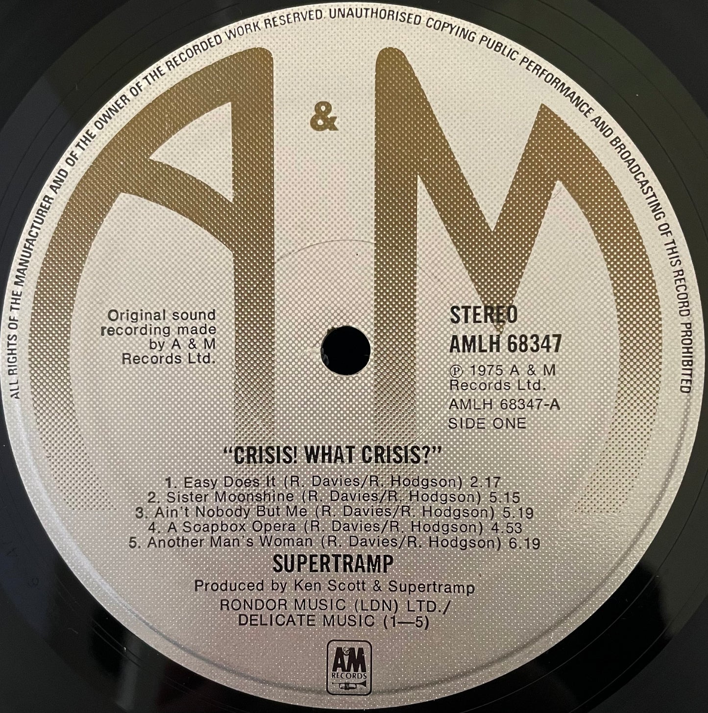Supertramp – Crisis? What Crisis? - USED Vinyl LP