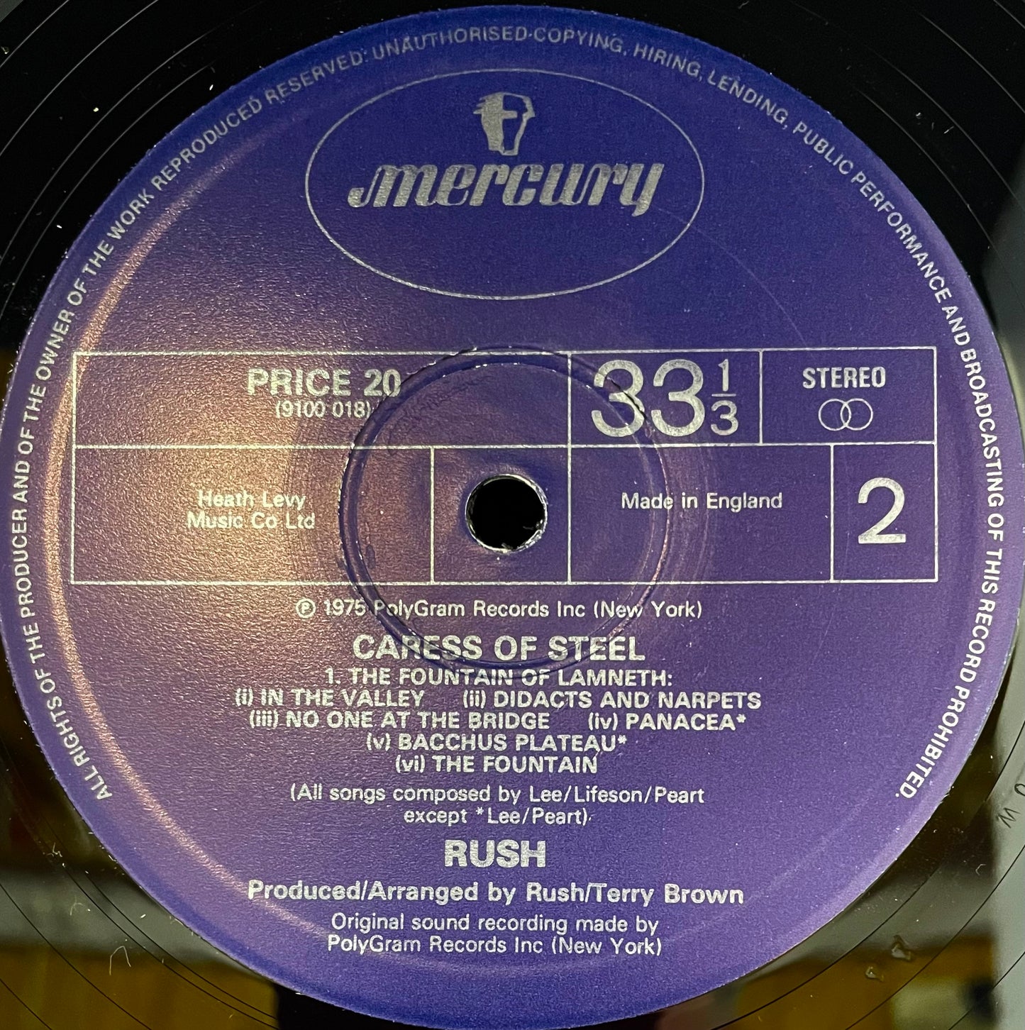 Rush – Caress Of Steel - USED Vinyl LP