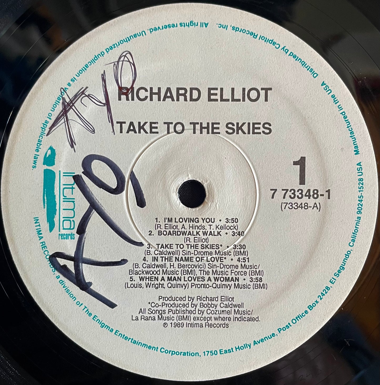 Richard Elliot – Take To The Skies - USED Vinyl LP