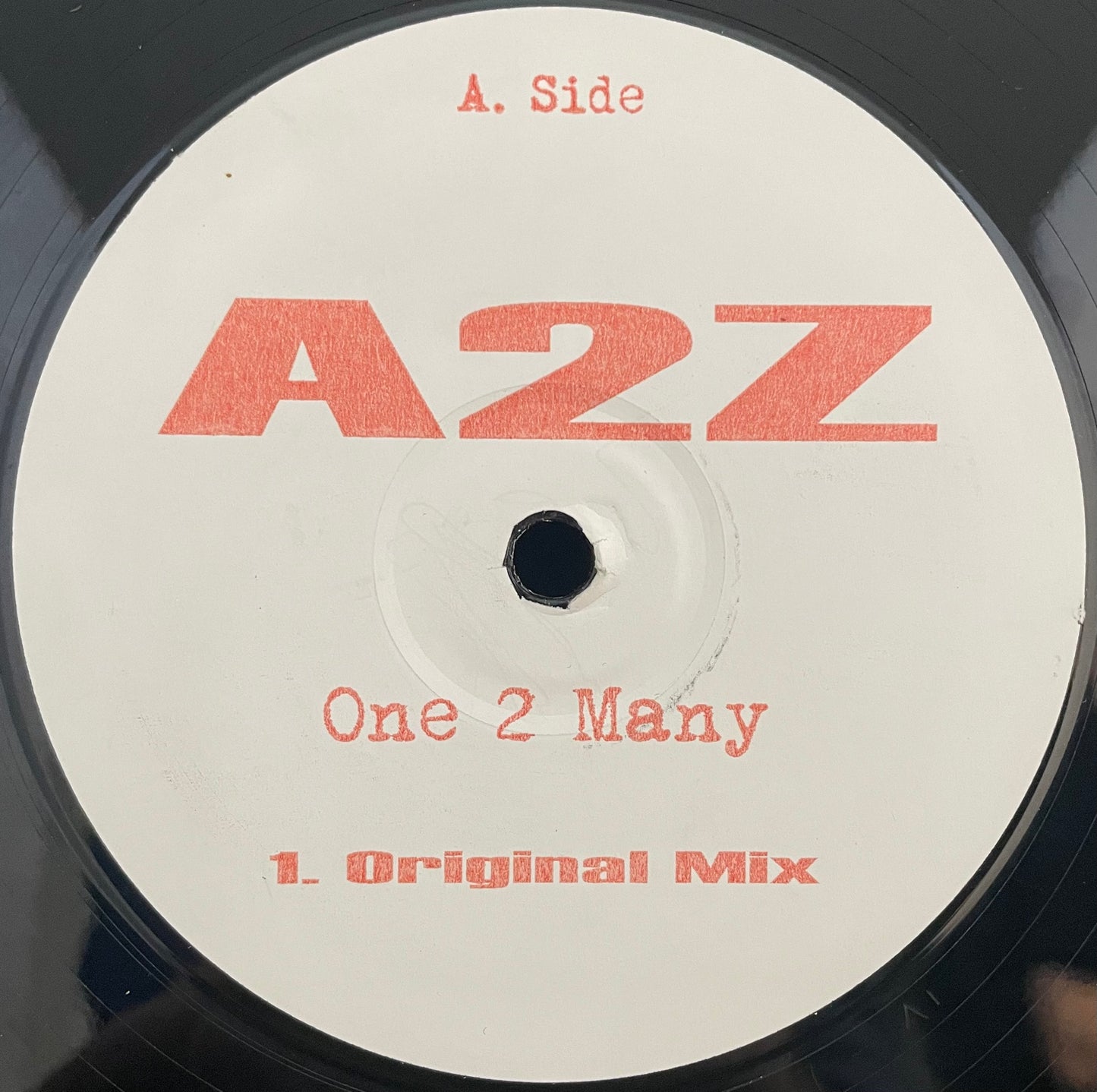 A2Z – One 2 Many – gebrauchte 12"-Vinyl-Single