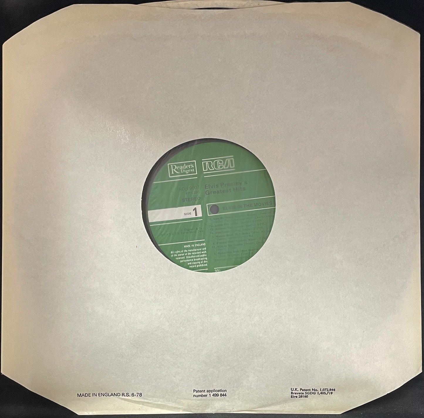 Elvis – Elvis In The Movies - USED Vinyl LP