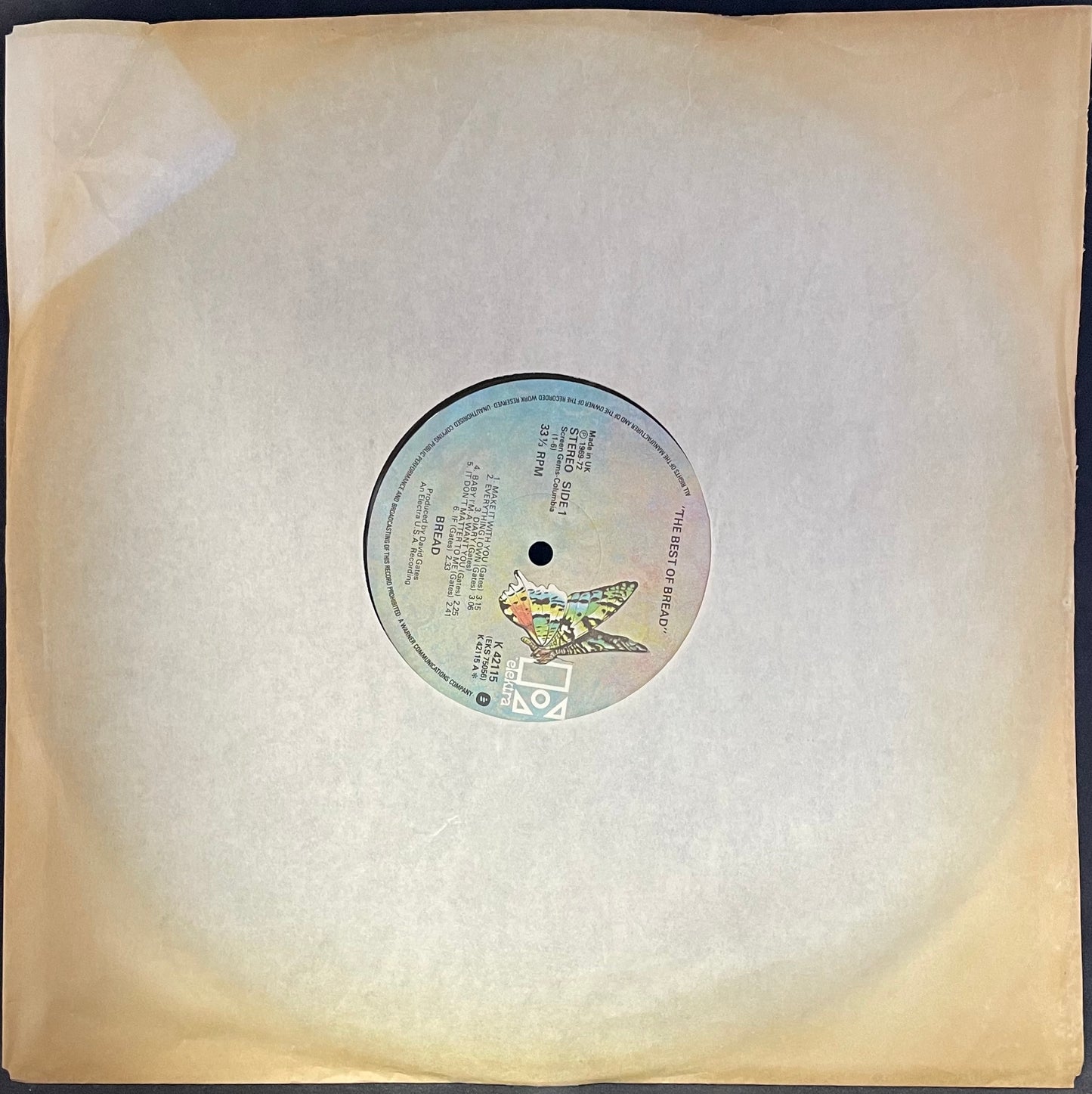 Bread – The Best Of Bread - USED Vinyl LP