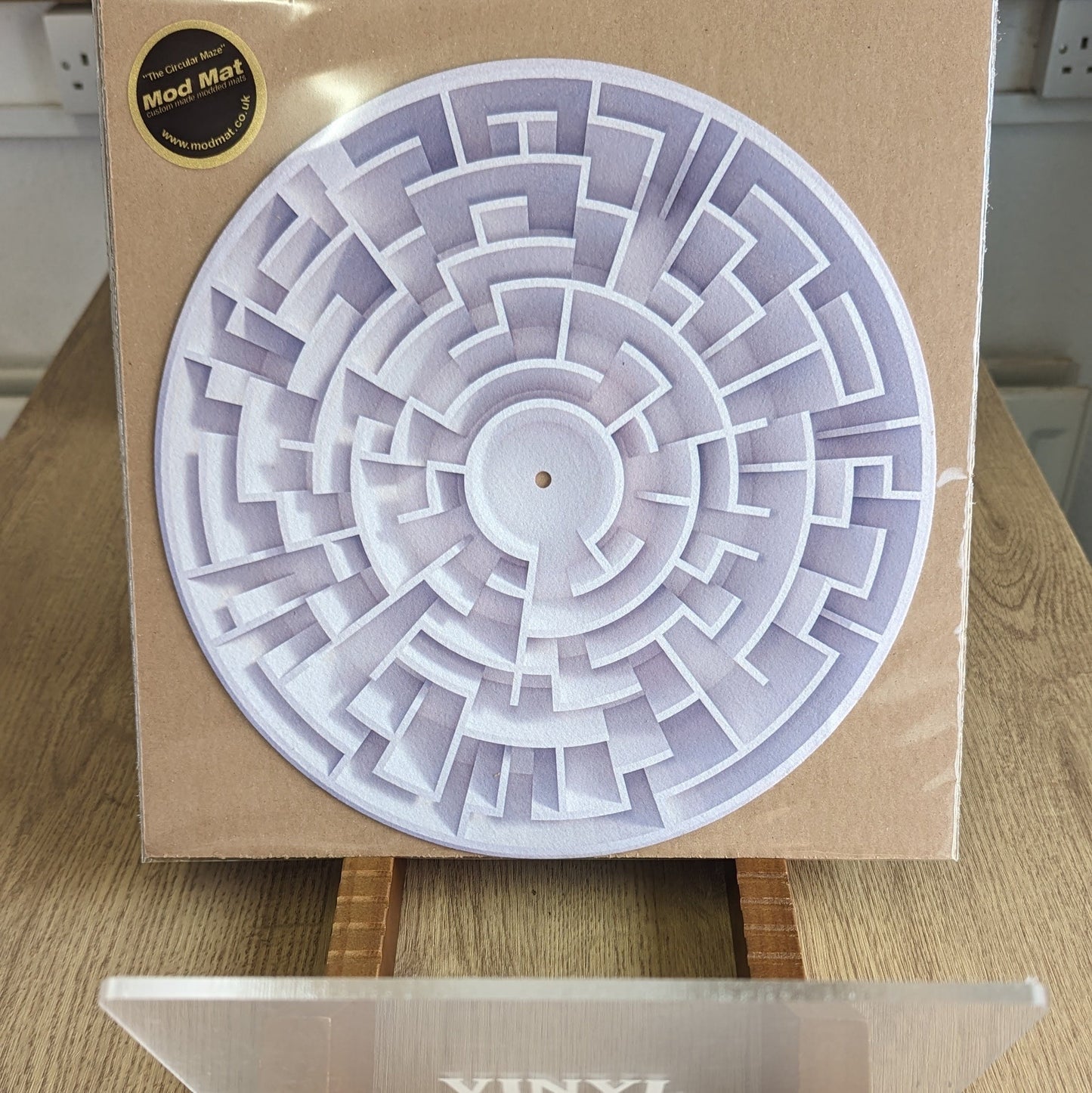 The Circular Maze Felt Slipmat - 7 & 12 inch Vinyl Record Player