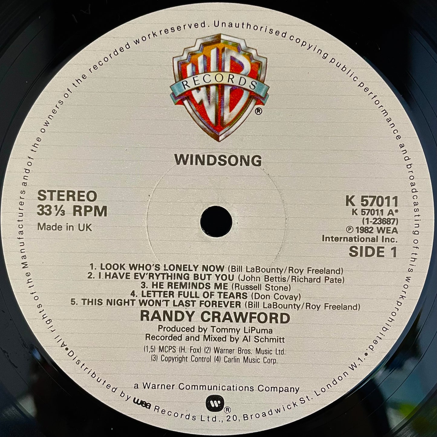 Randy Crawford – Windsong - USED Vinyl LP