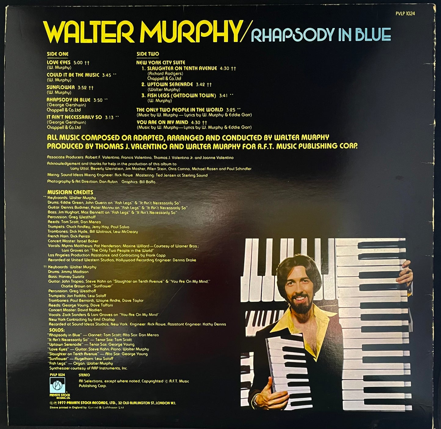 Walter Murphy – Rhapsody In Blue - USED Vinyl LP