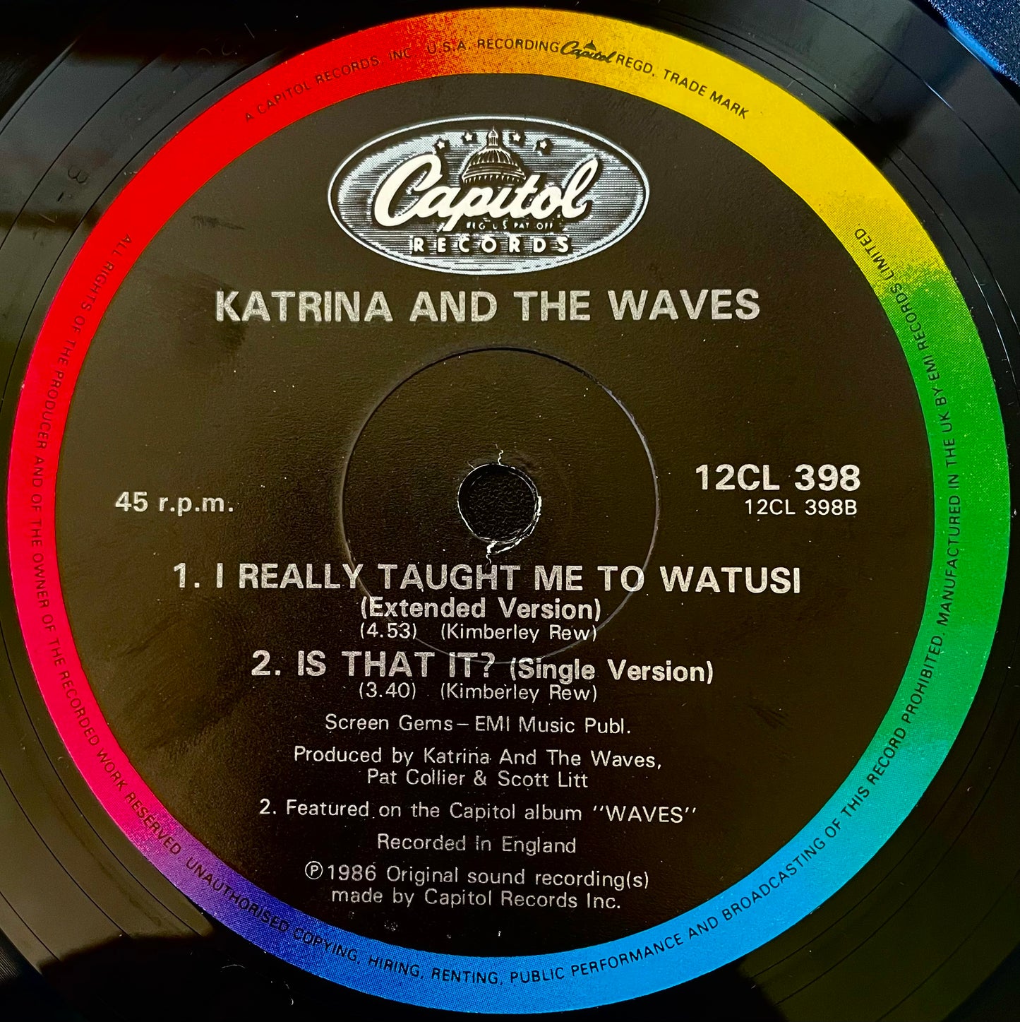Katrina And The Waves – Is That It? (Extended Version) - USED Vinyl 12" Single