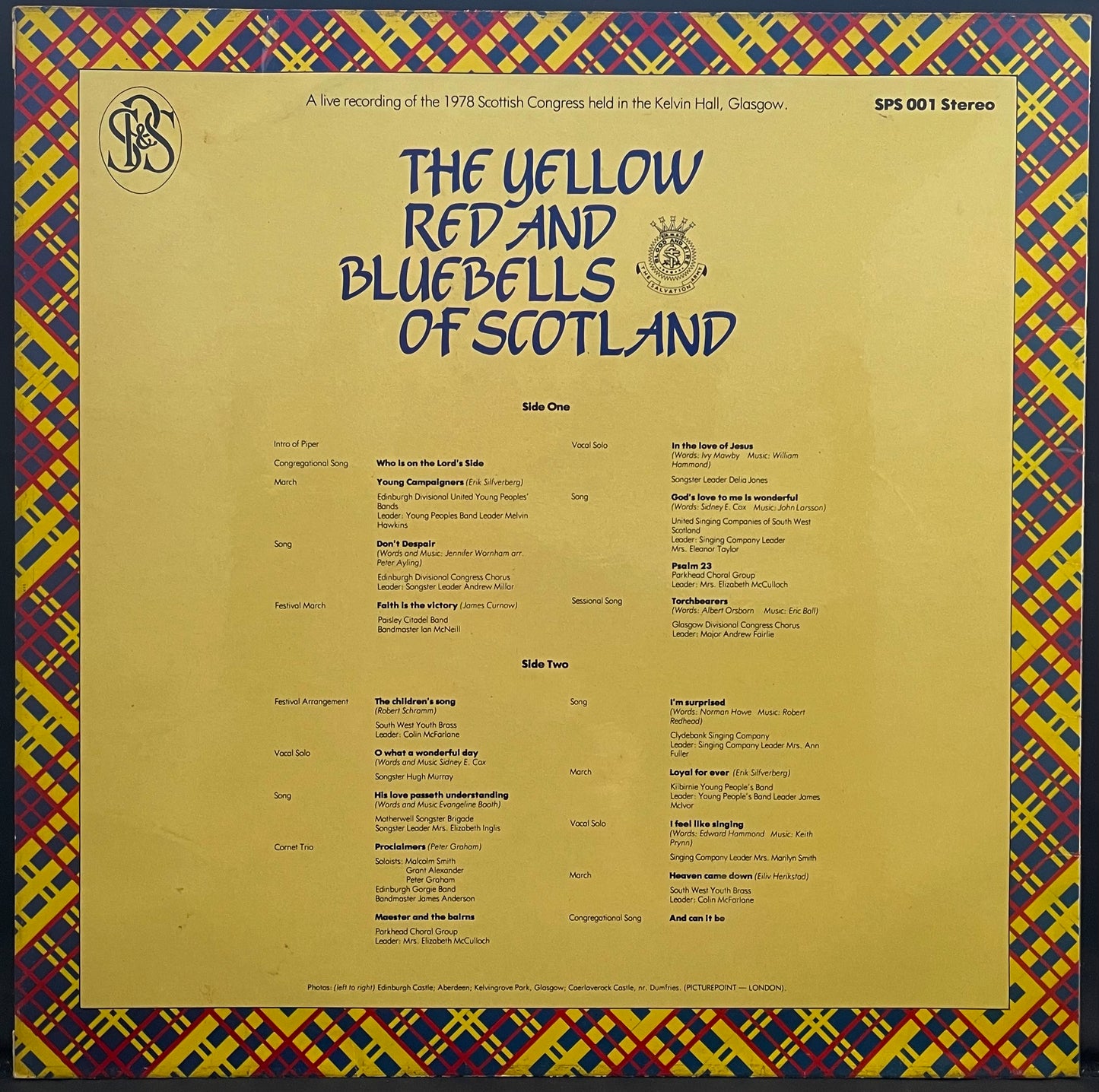 The Yellow Red and Bluebells of Scotland – Scottish Centenary Congress – gebrauchte Vinyl-LP