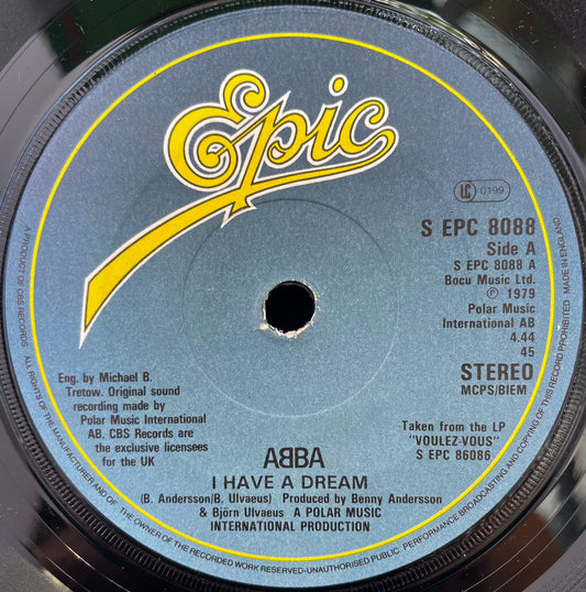 ABBA – I Have A Dream - USED Vinyl 7" Single