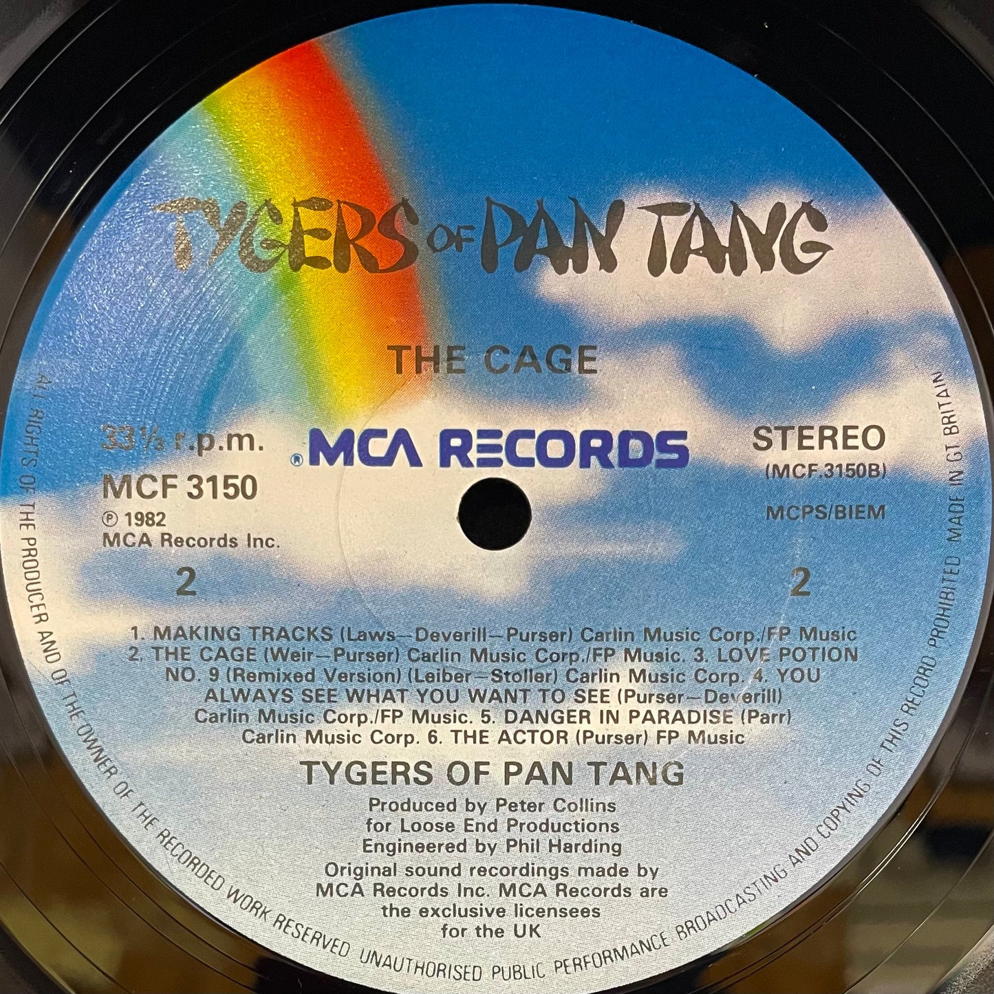 Tygers Of Pan Tang – The Cage - USED Vinyl LP