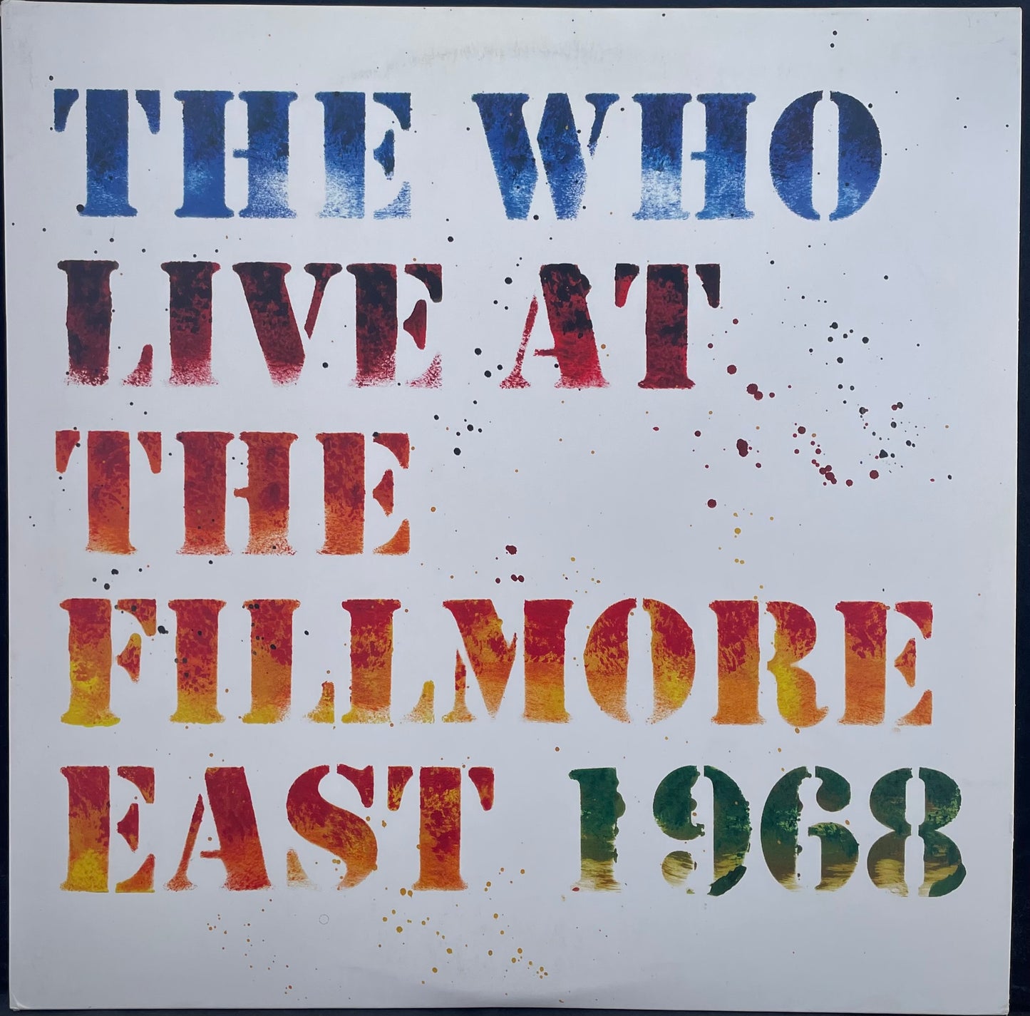 The Who – Live At The Fillmore East 1968 - USED Vinyl 3LP