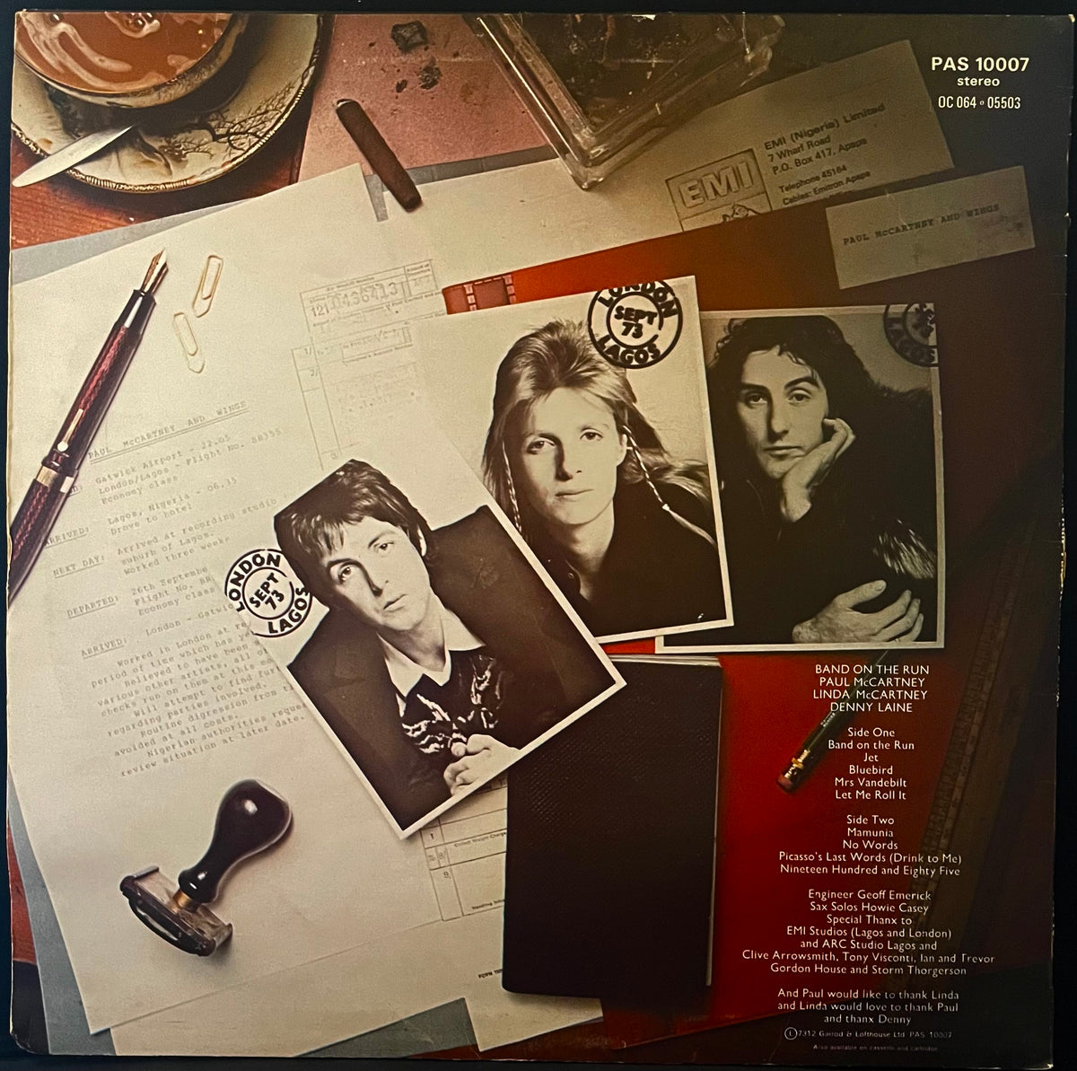 Paul McCartney And Wings – Band On The Run - USED Vinyl LP