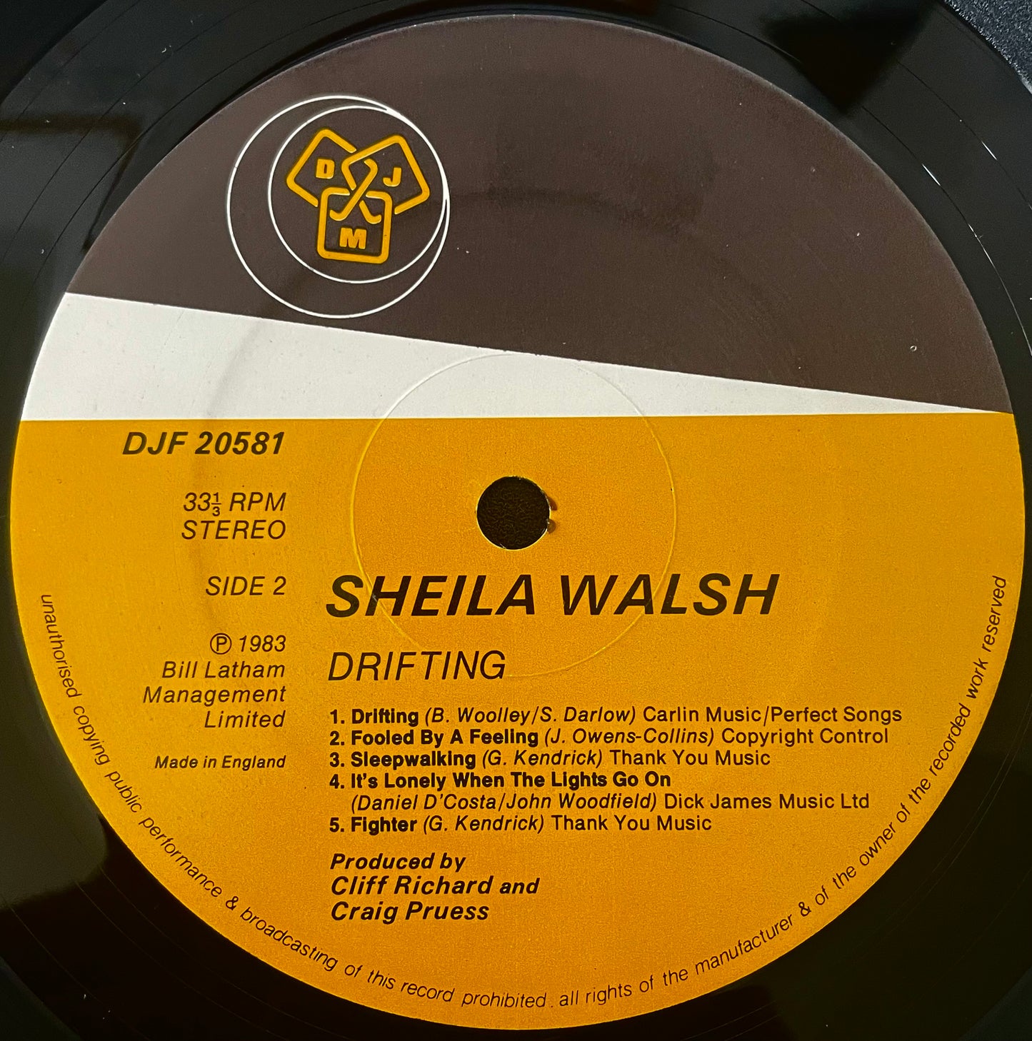 Sheila Walsh – Drifting - USED Vinyl LP