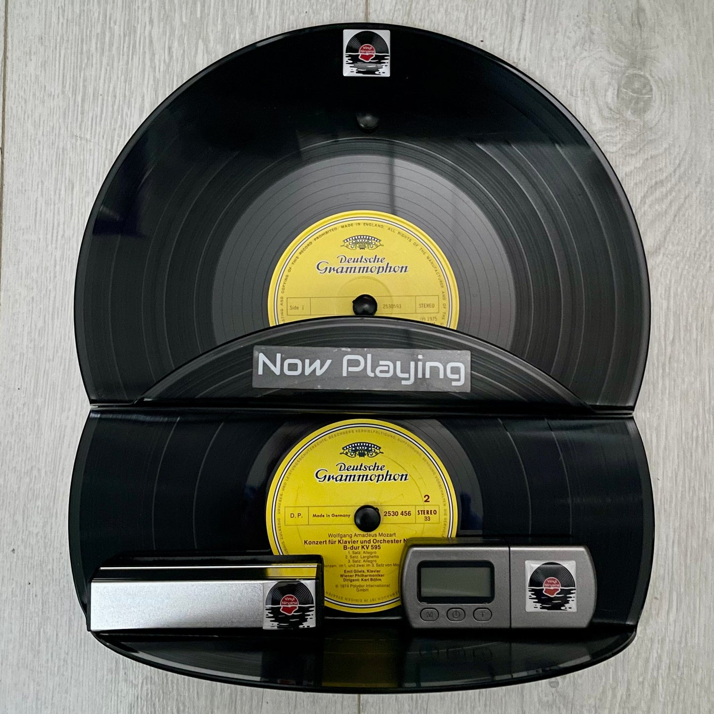 The ‘Classic’ Wall Mounted ‘Now Playing’ Vinyl Record Stand with Shelf