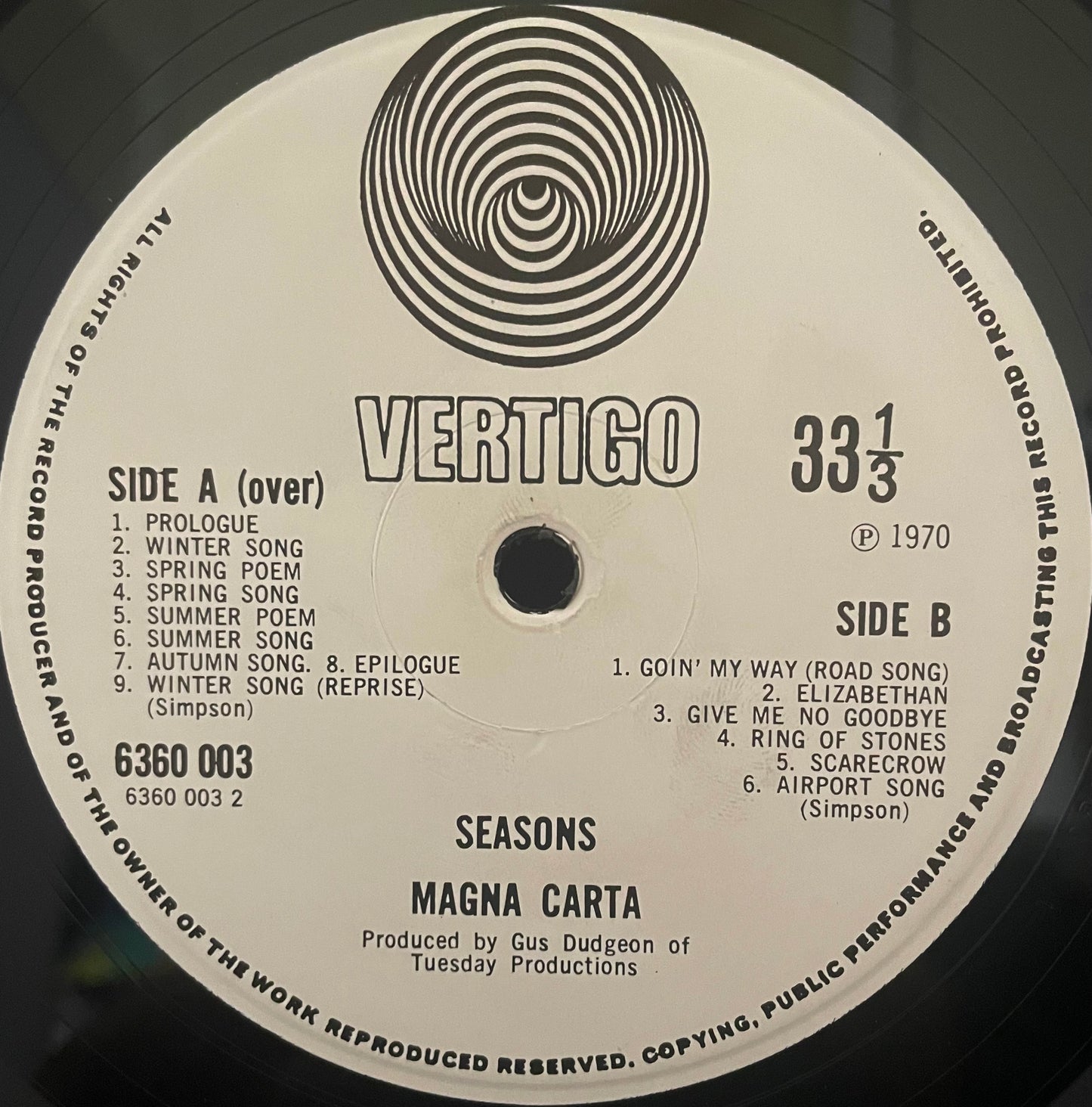Magna Carta – Seasons - USED Vinyl LP