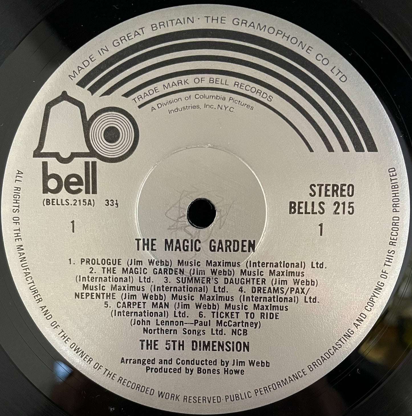 The Fifth Dimension – The Magic Garden - USED Vinyl LP