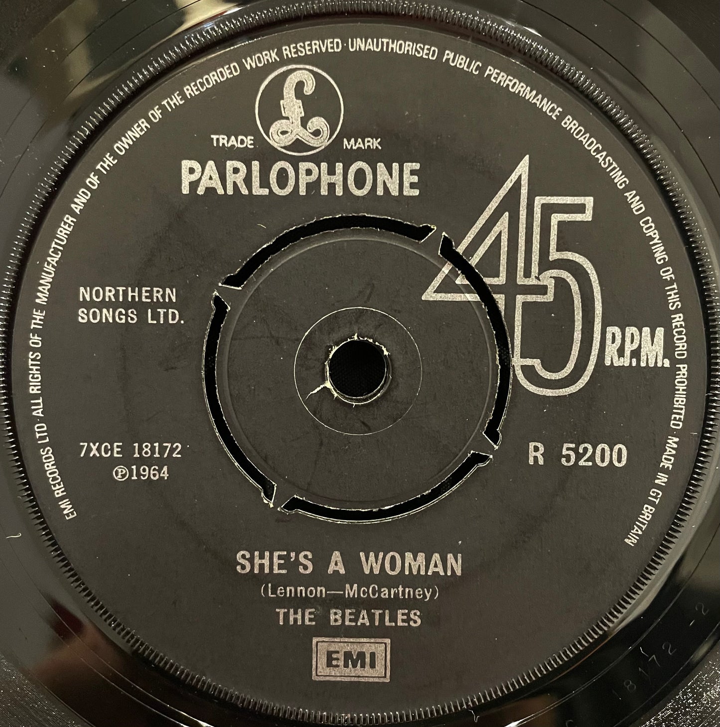 The Beatles – I Feel Fine c/w She's A Woman – USED Vinyl 7" Single