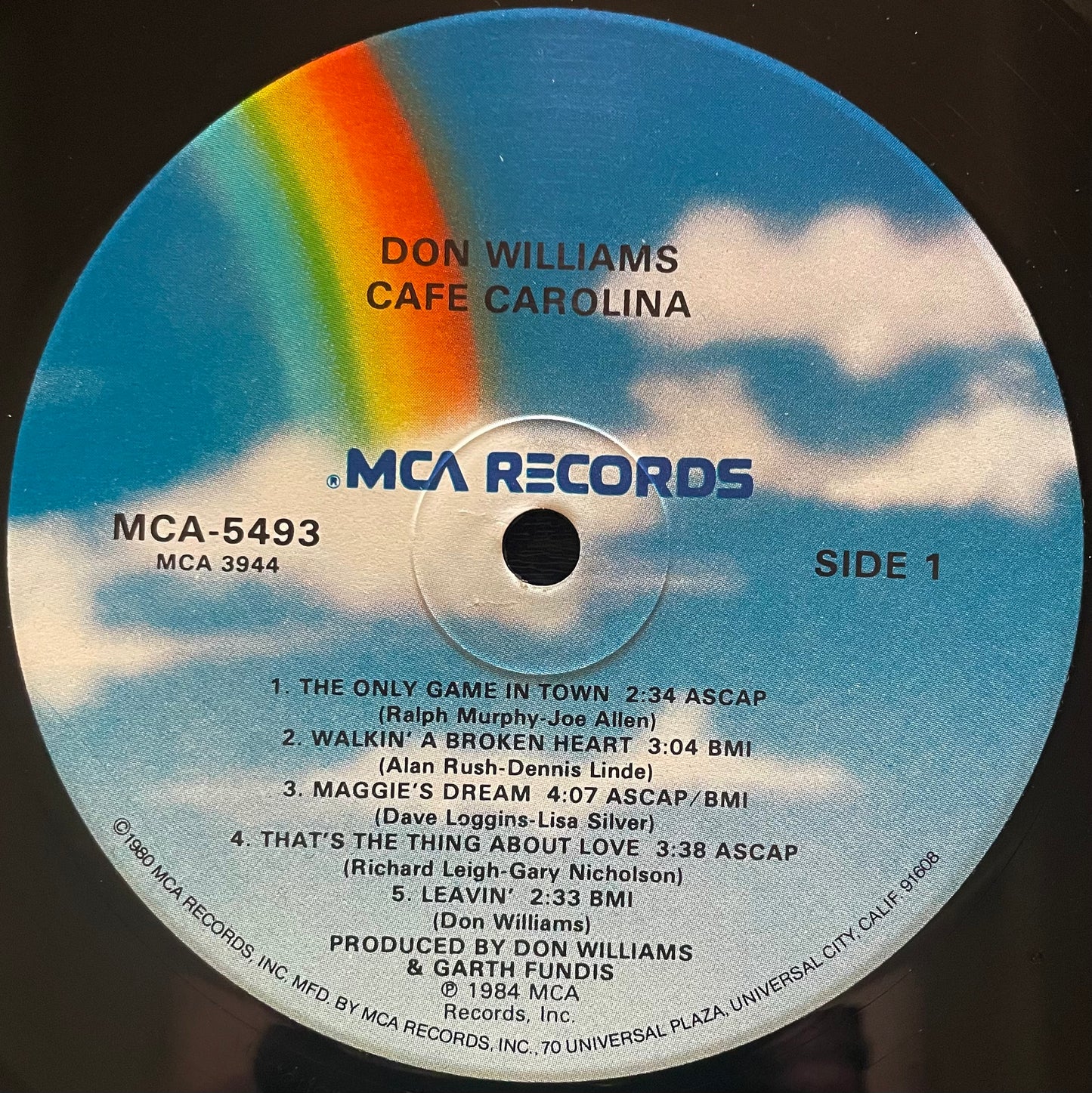 Don Williams – Cafe Carolina - USED Vinyl LP PROMO
