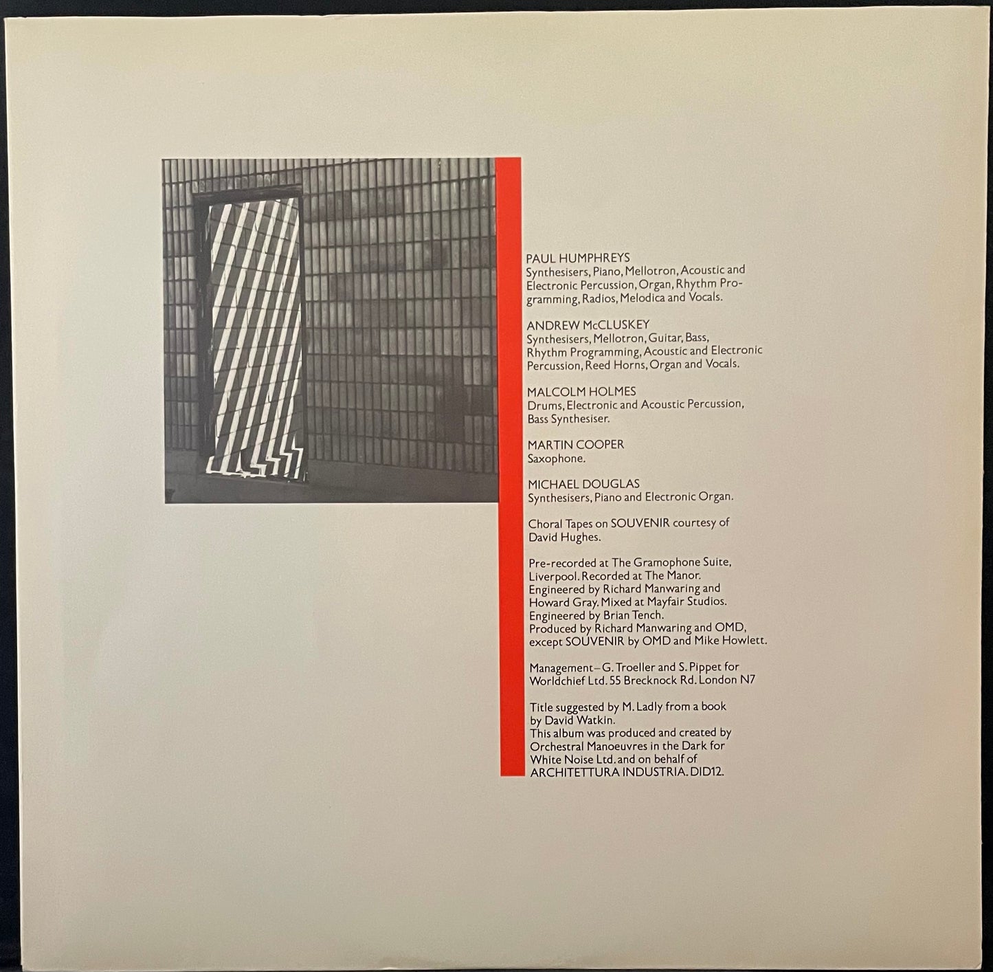 Orchestral Manoeuvres In The Dark – Architecture & Morality - USED Vinyl LP