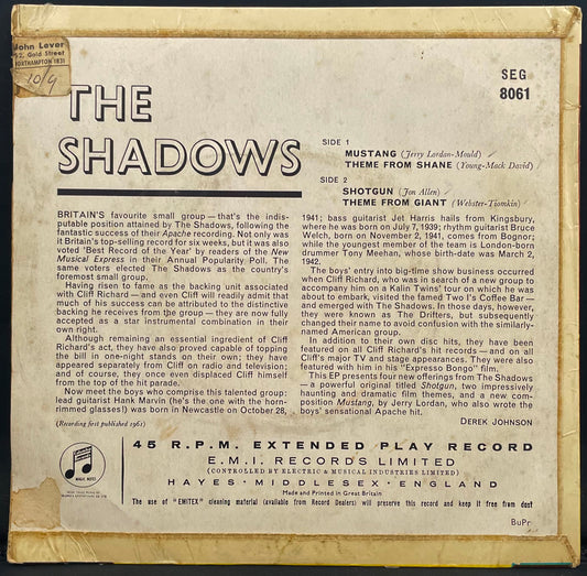 The Shadows – The Shadows – gebrauchte 7"-Vinyl-EP