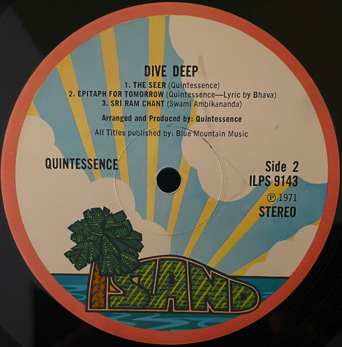 Quintessence – Dive Deep - USED Vinyl 12" LP