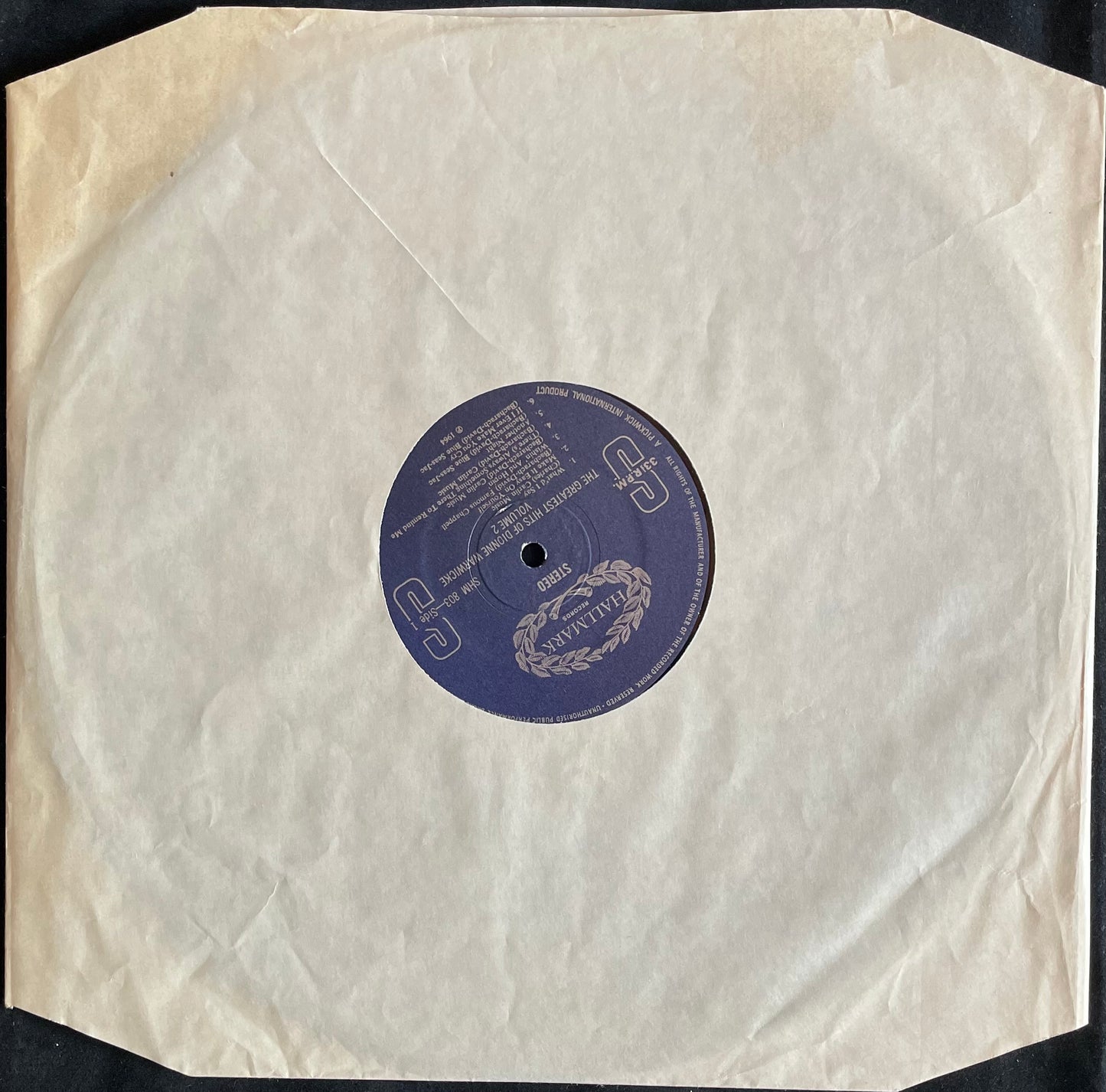 Dionne Warwicke – The Greatest Hits Of Dionne Warwicke Vol. 2 - USED Vinyl LP