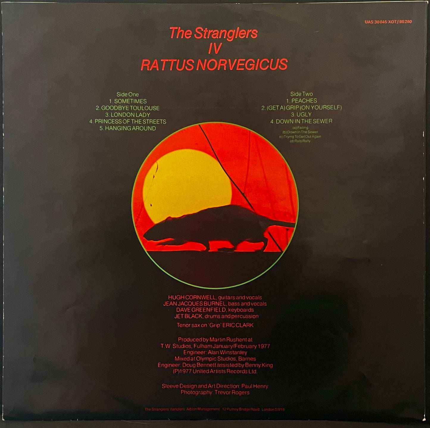 The Stranglers – Stranglers IV (Rattus Norvegicus) - USED Vinyl LP - German Pressing